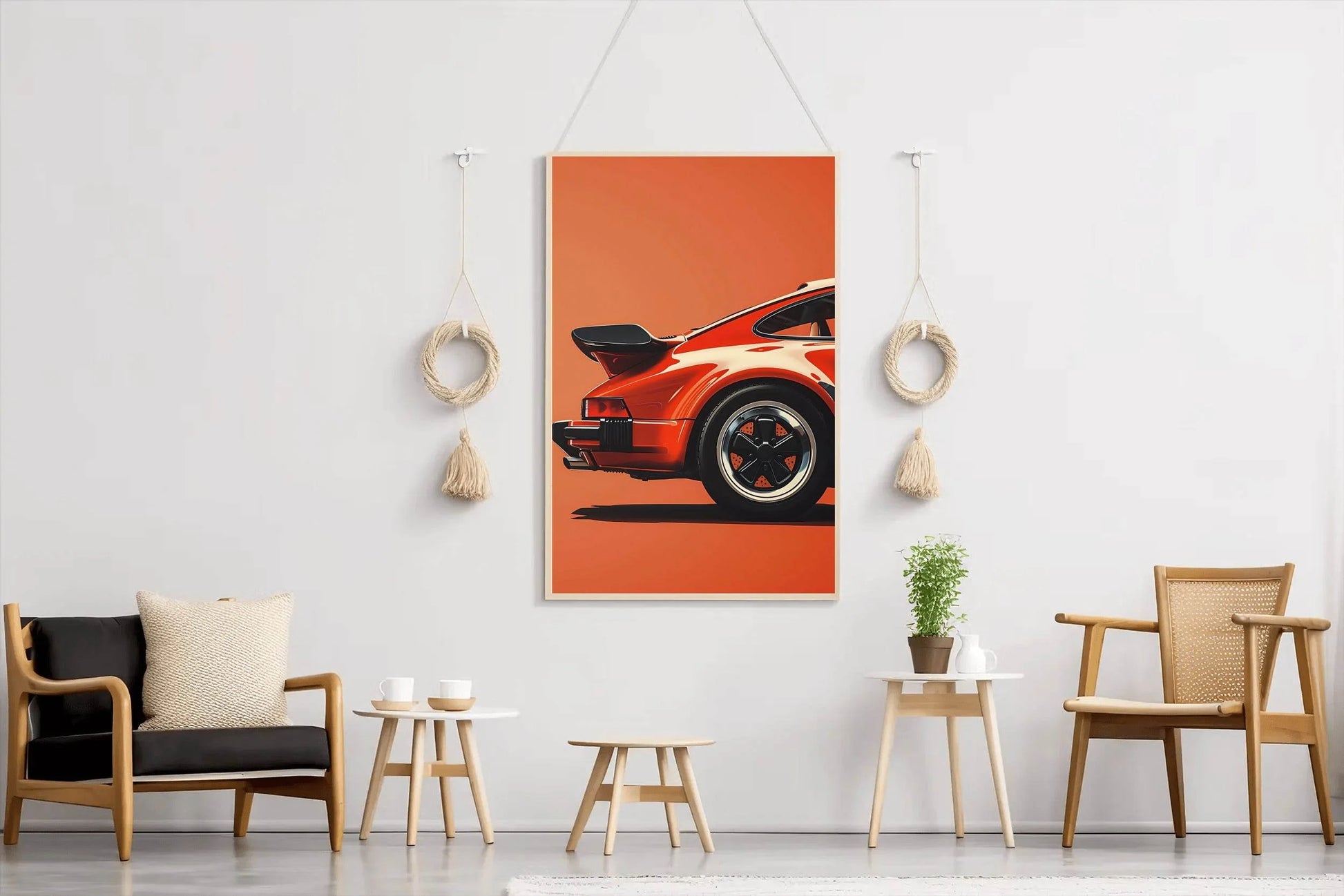 Portrait Painting Porsche Wall Art - beink online art store