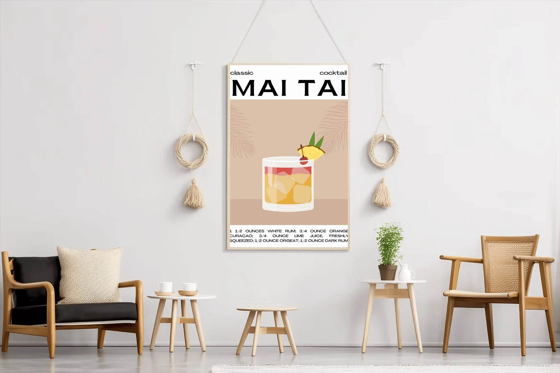 Mai Tai Cocktail Wall Art - beink online art store