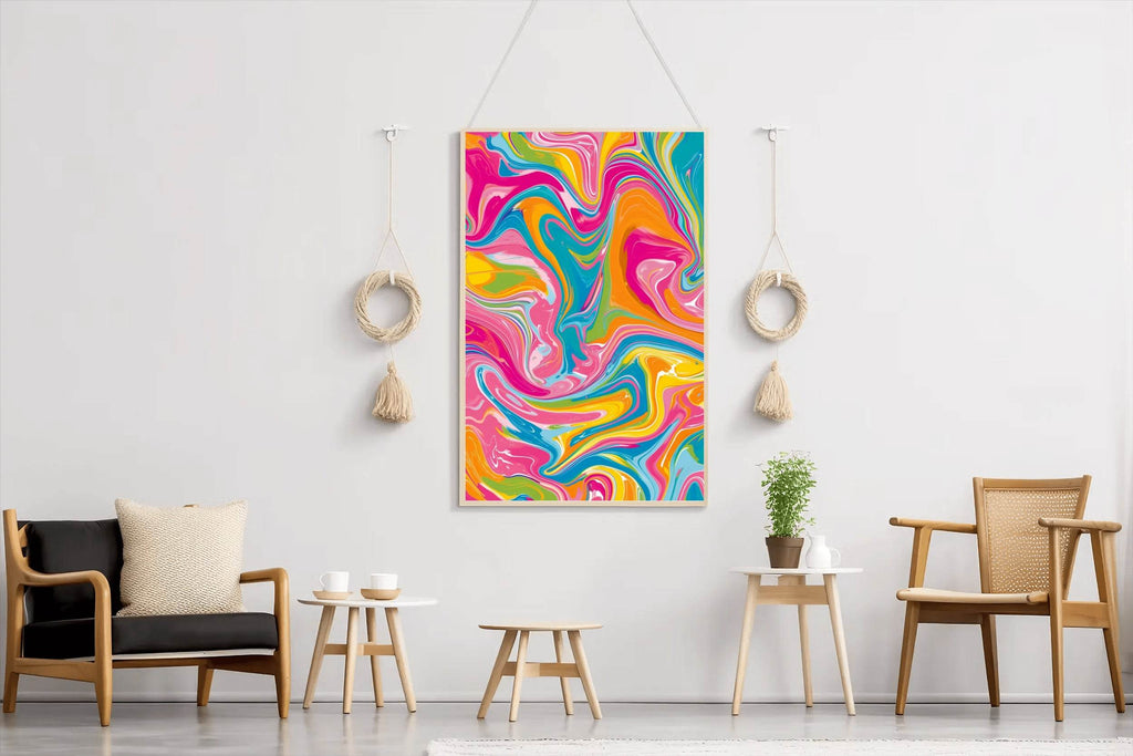 Colorful Oil Painting Background Digital Art - beink online art store