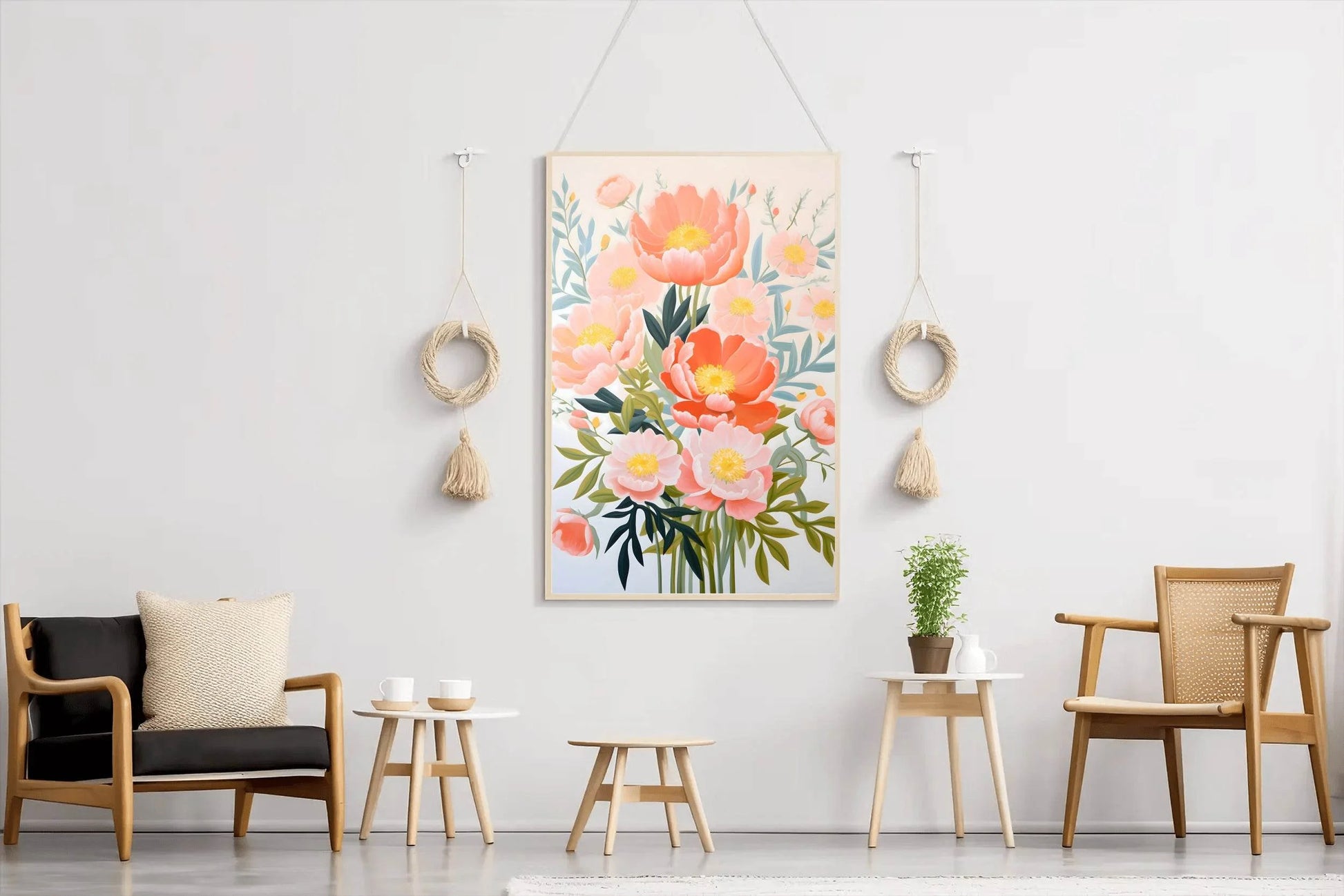 Painting of Colorful Flower Bunch - beink online art store