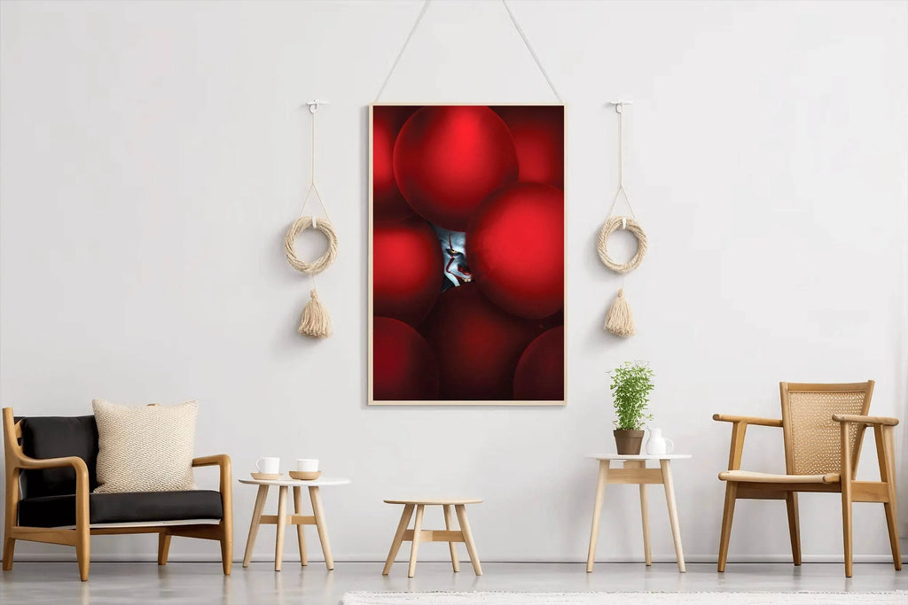 Pennywise in Red Ballon Wall Art - beink online art store