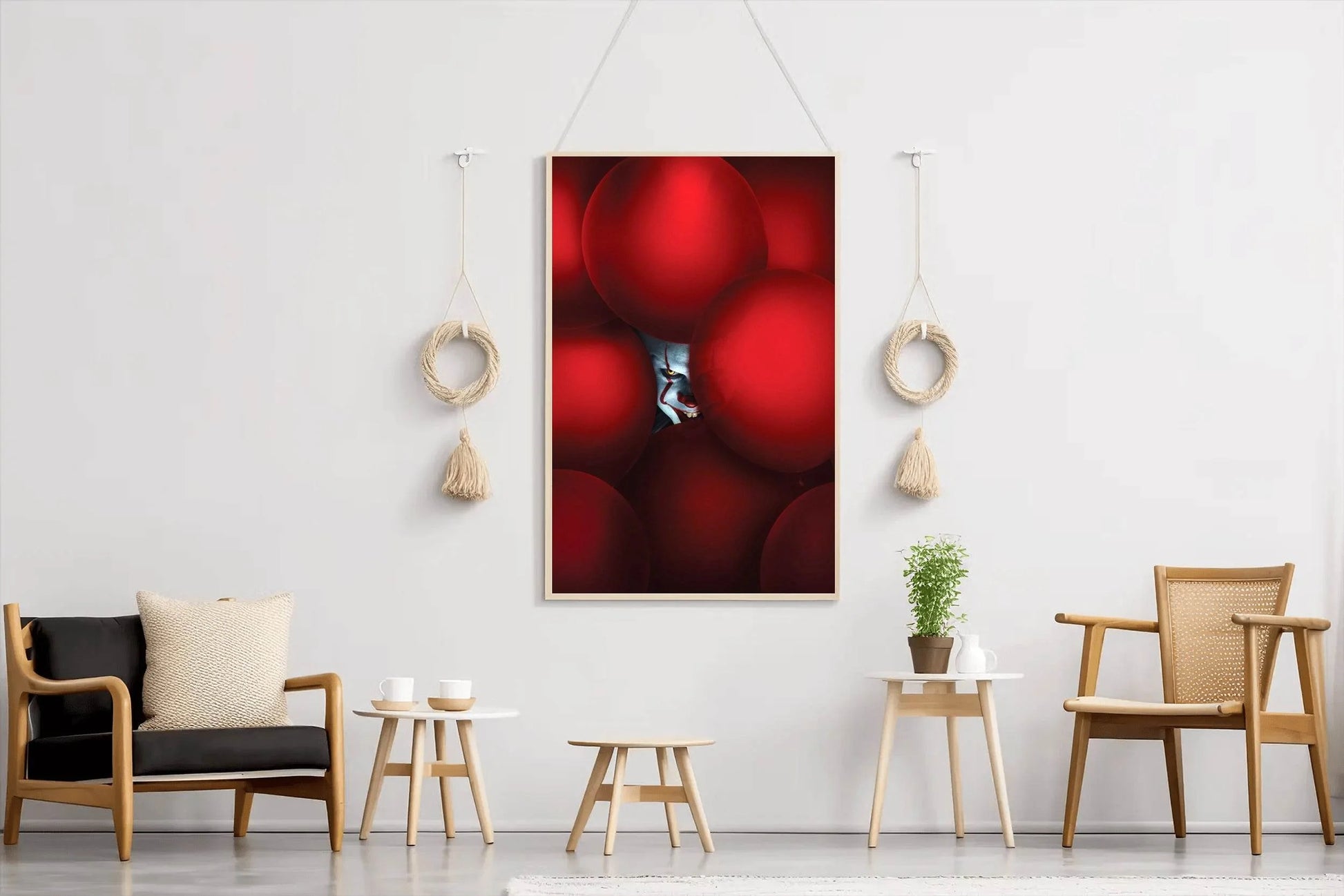 Pennywise in Red Ballon Wall Art - beink online art store