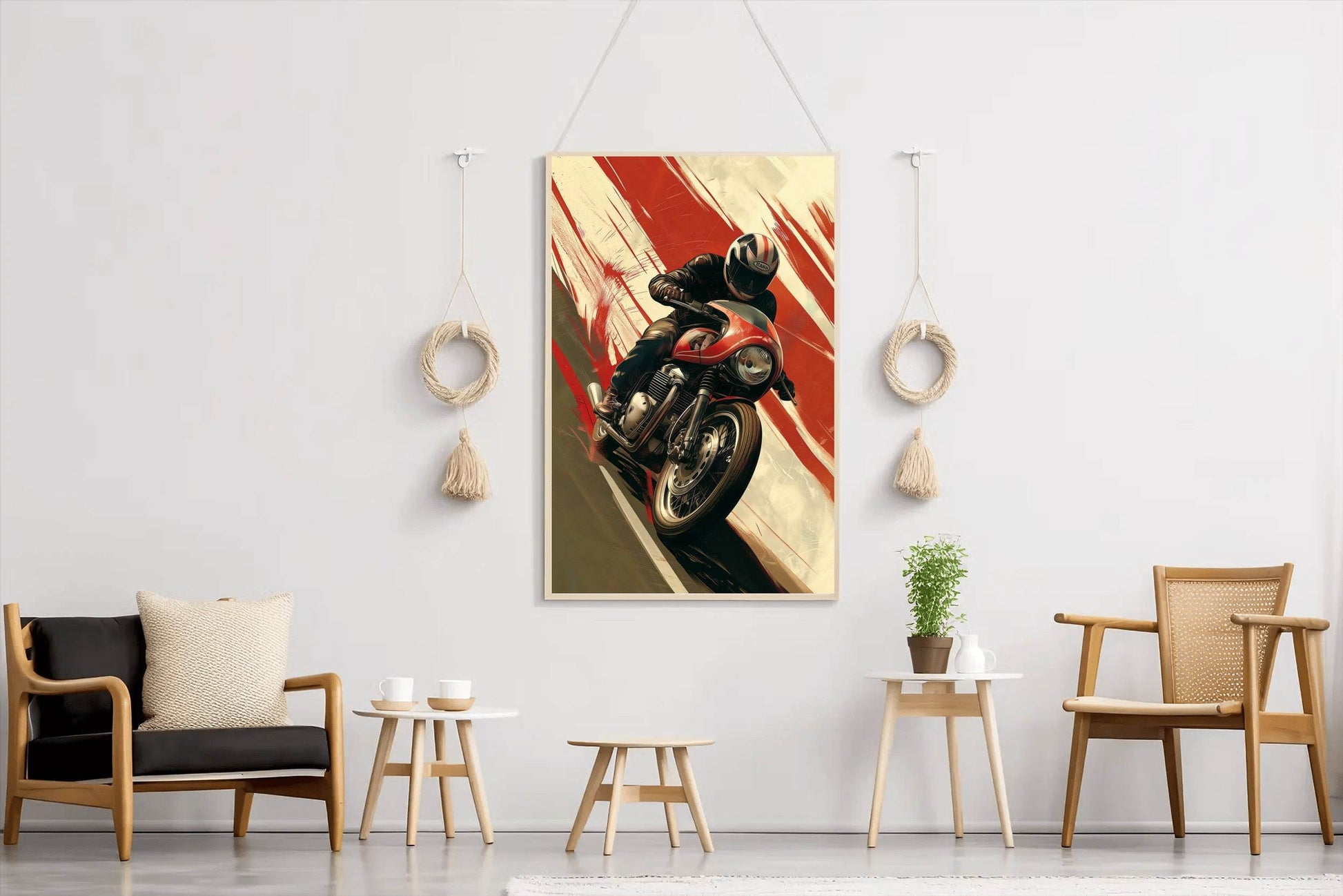 Motorcycle Race Wall Art - beink online art store