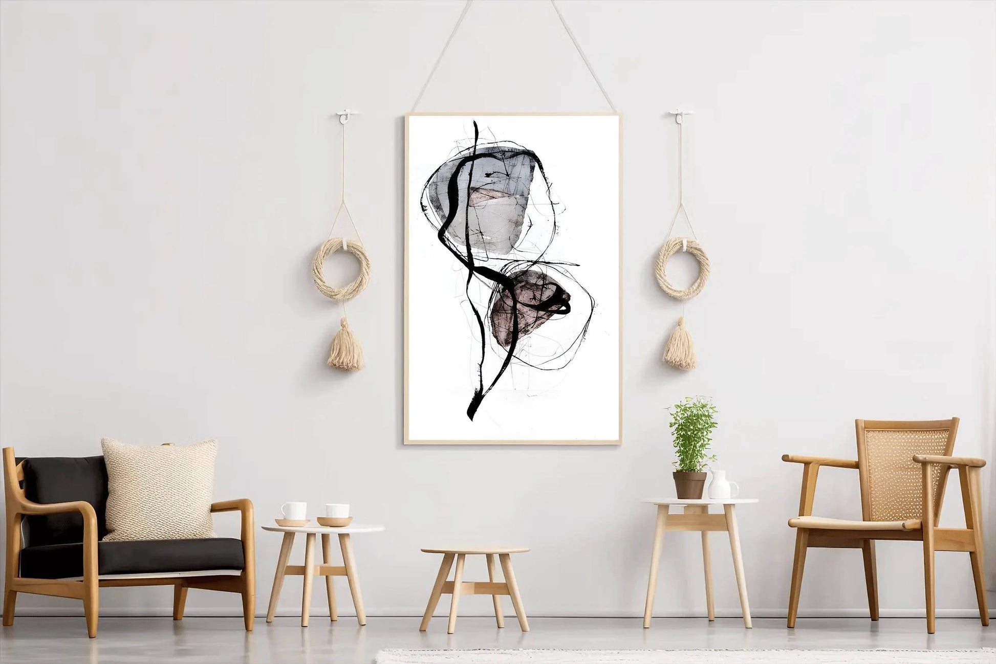 Ink and Watercolor Modern Wall Art - beink online art store