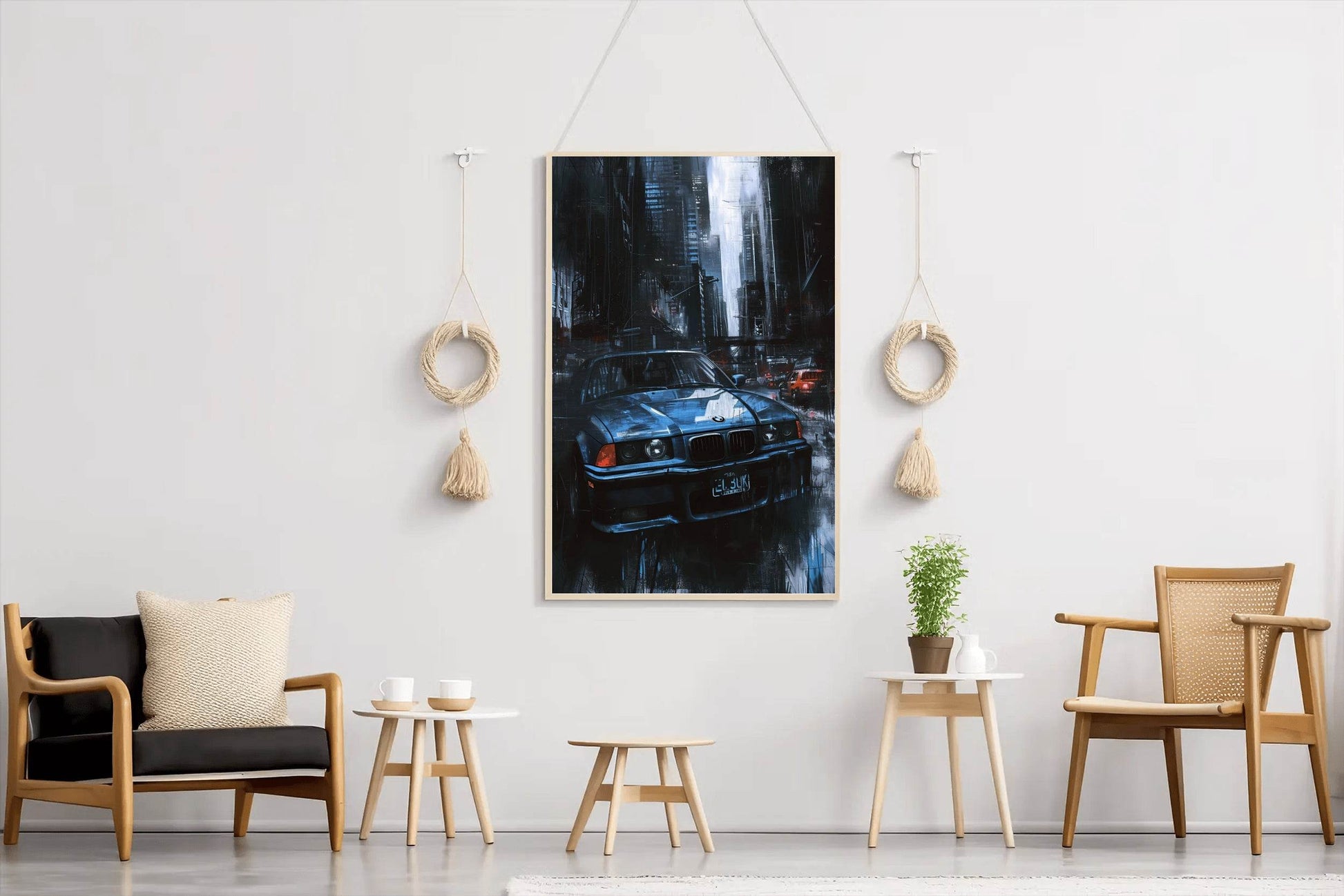 BMW M3 Dark Canvas Wall Art - beink online art store