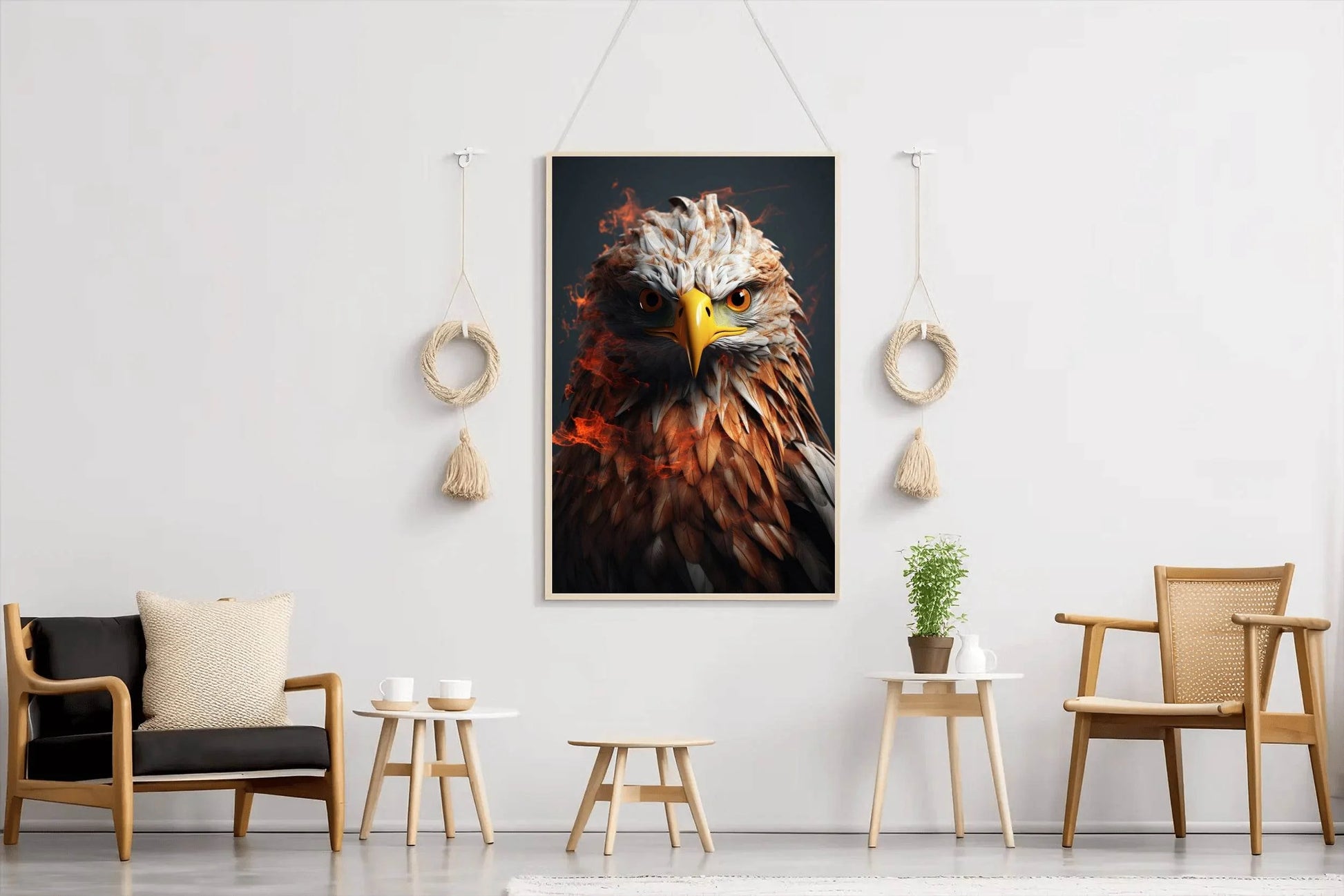 3D Eagle Painting Bird Wall Art - beink online art store
