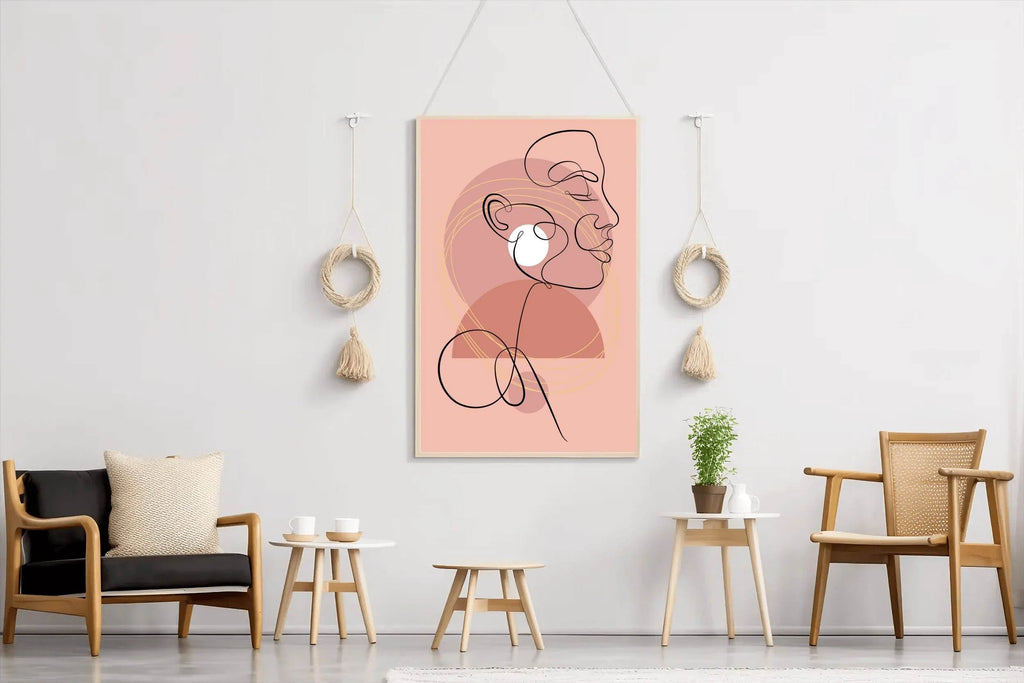 Portraiture in a Minimalist Style Wall Art - beink online art store
