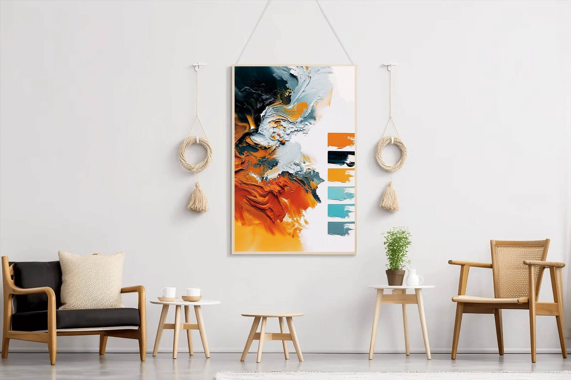Colorful Paint Brush Strokes Digital Art - beink online art store