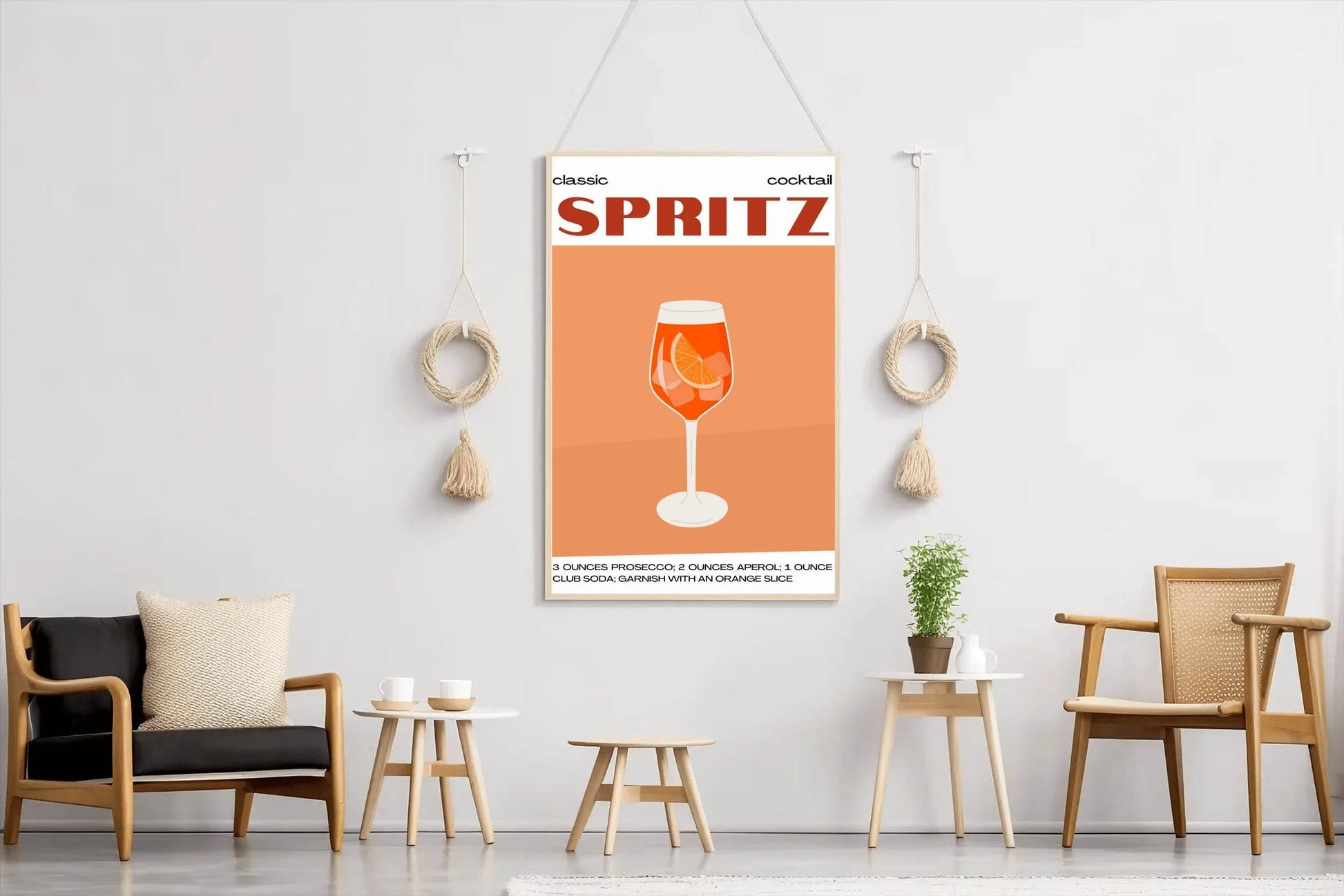 Spritz Cocktail In Glass Wall Art - beink online art store