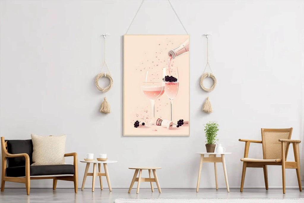 Vintage Champagne Wall Art - beink online art store