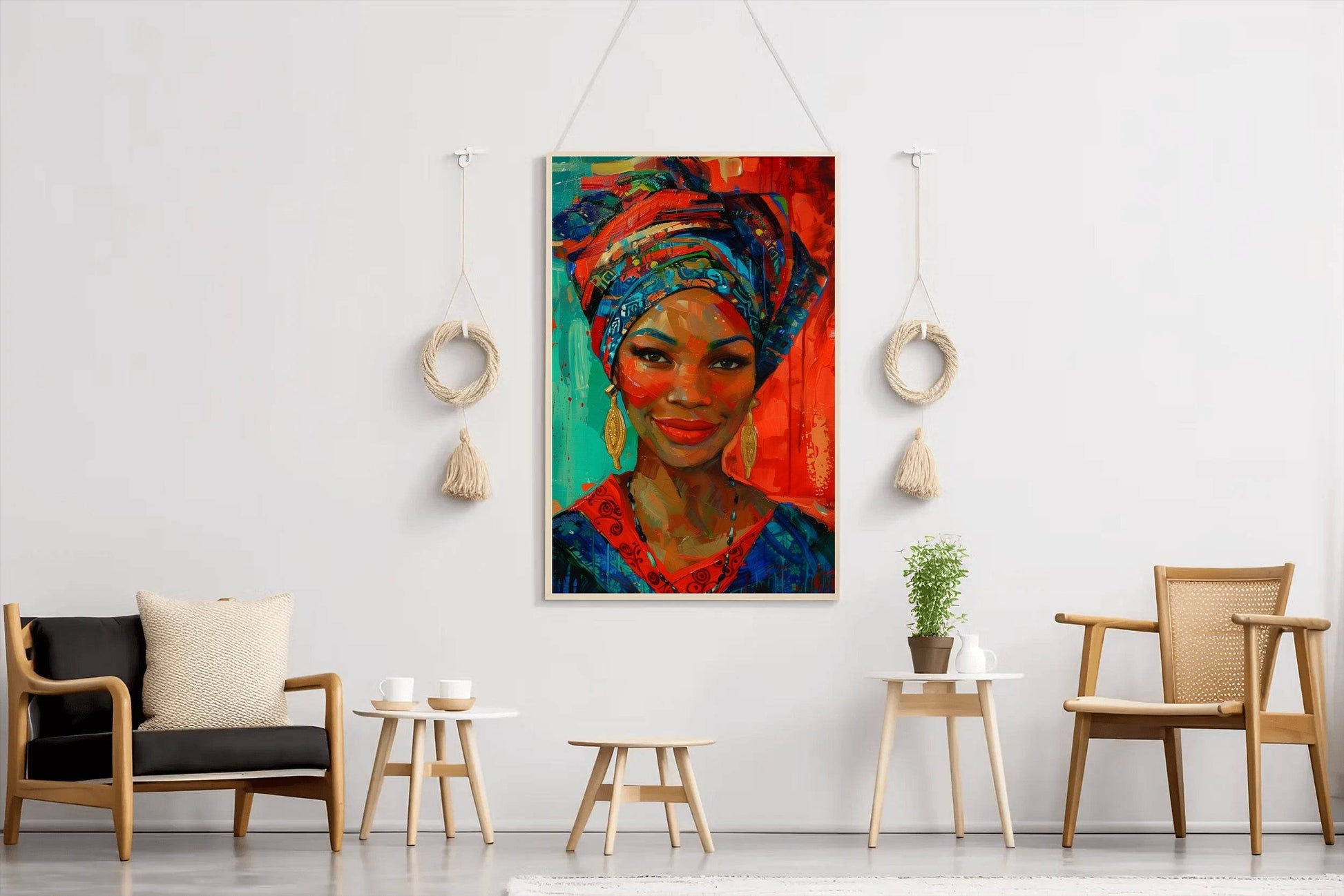 African Woman Canvas Printing Wall Art - beink online art store