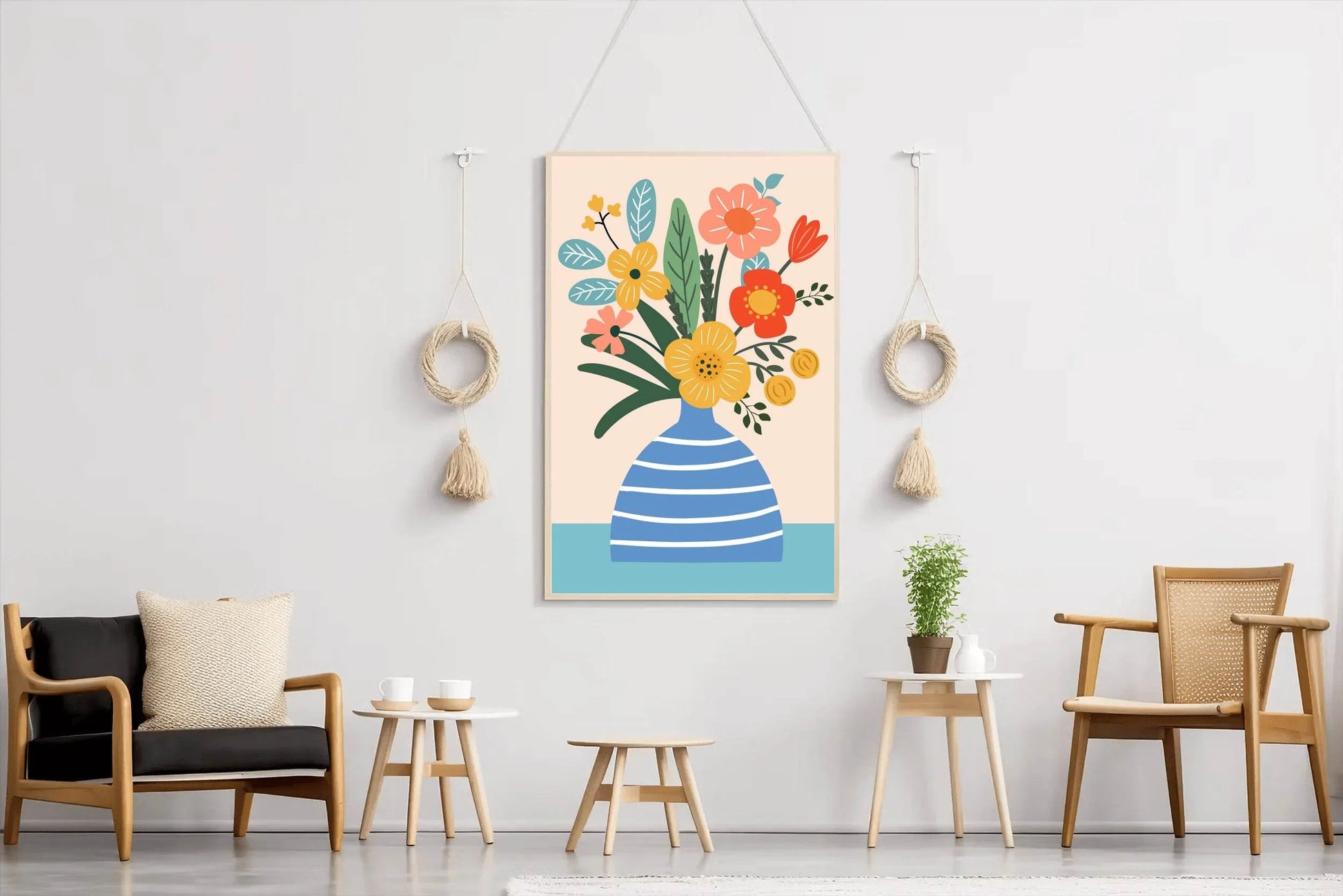 Painting a Vase Full of Flowers - beink online art store