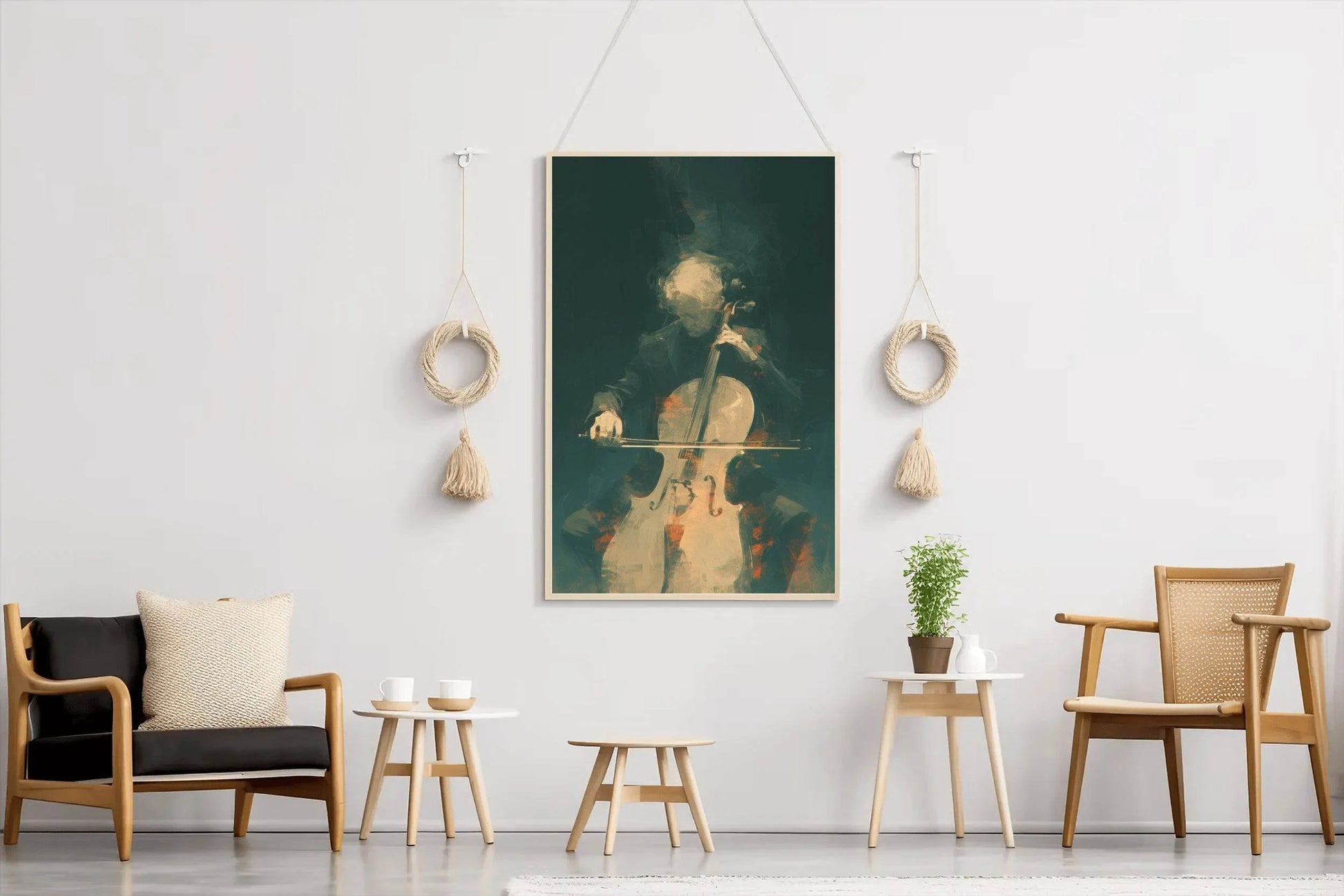 Christopher Lee Playing The Cello Wall Art - beink online art store