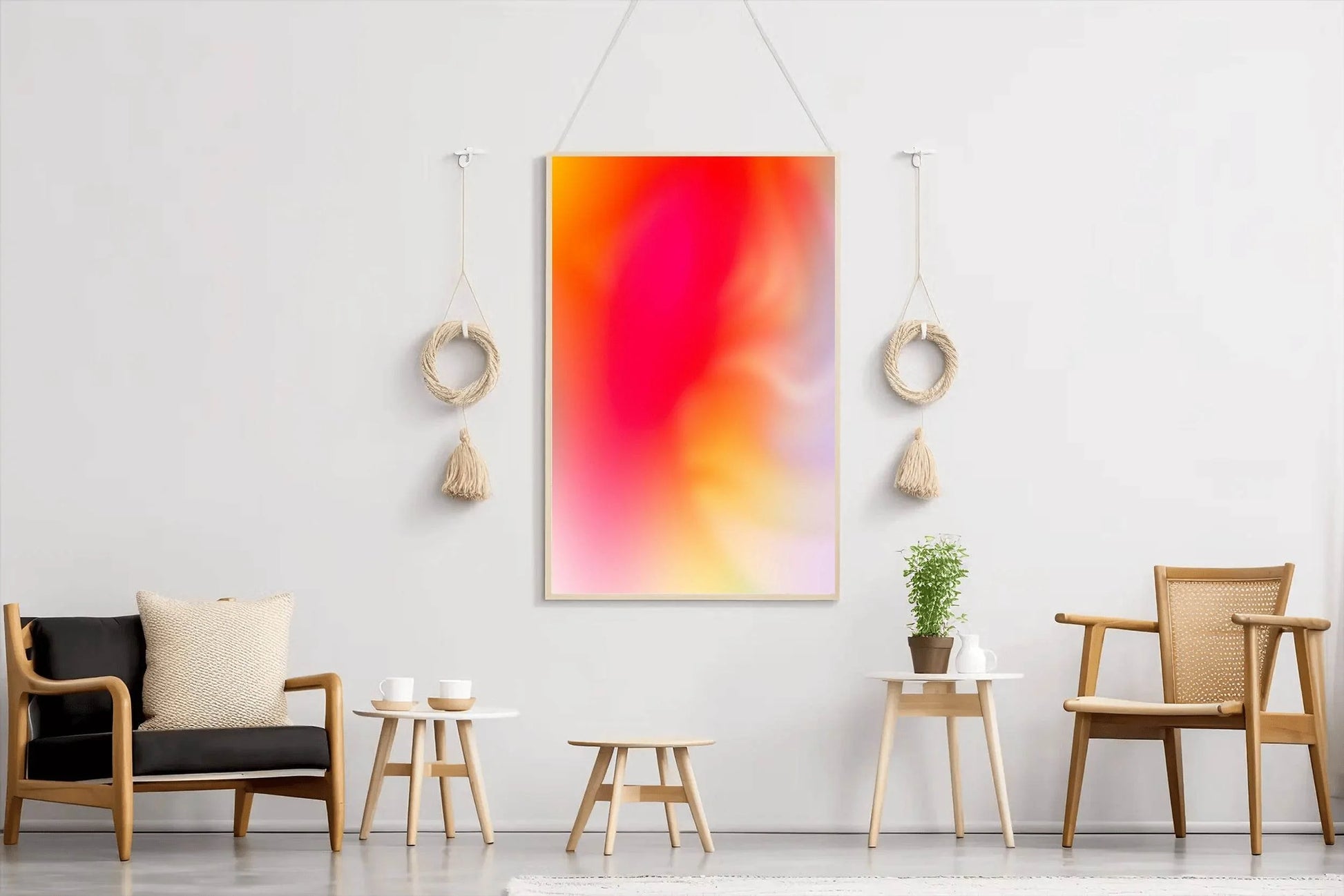 Fire Color Background Abstract Wall Art - beink online art store