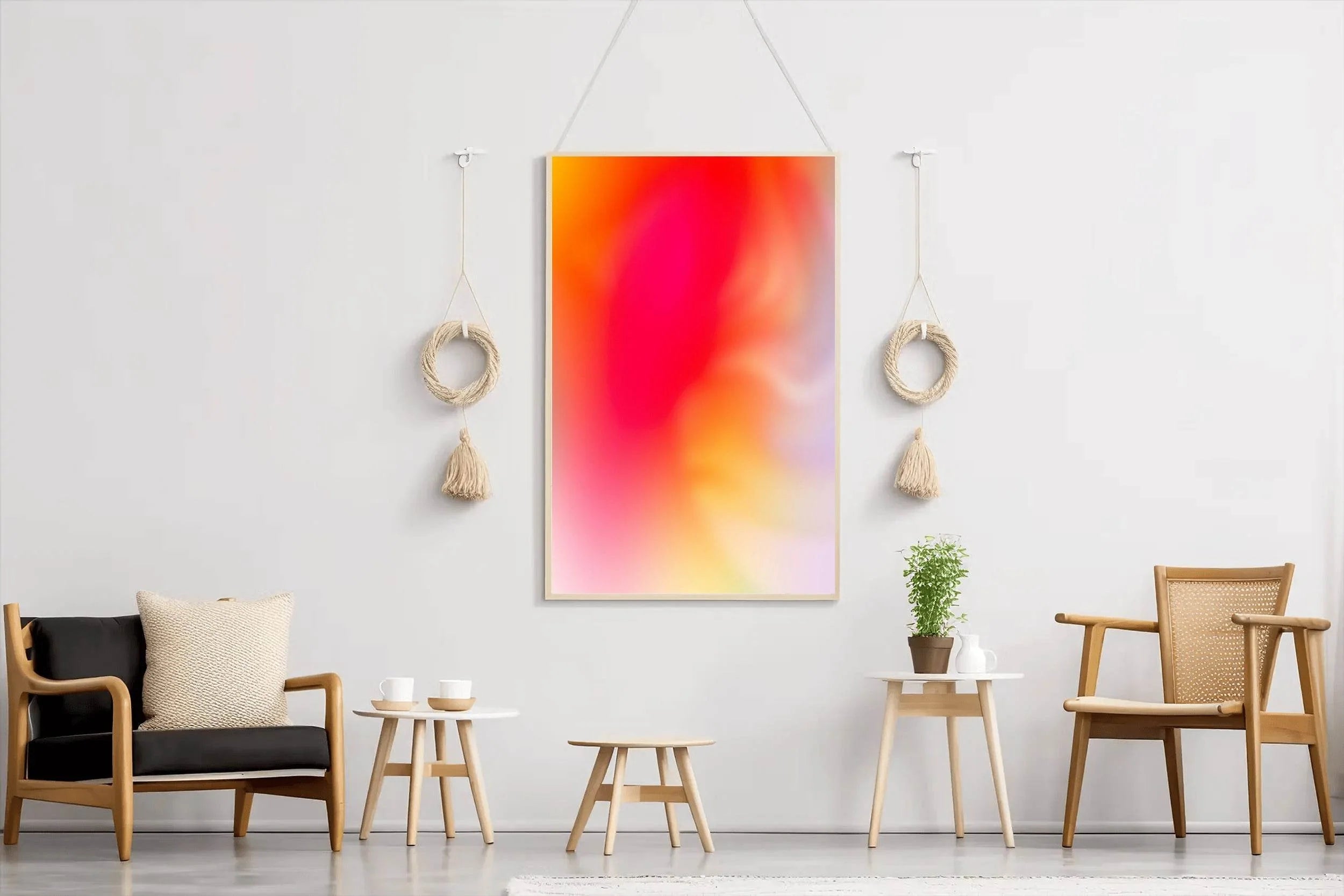 Fire Color Background Abstract Wall Art - beink online art store