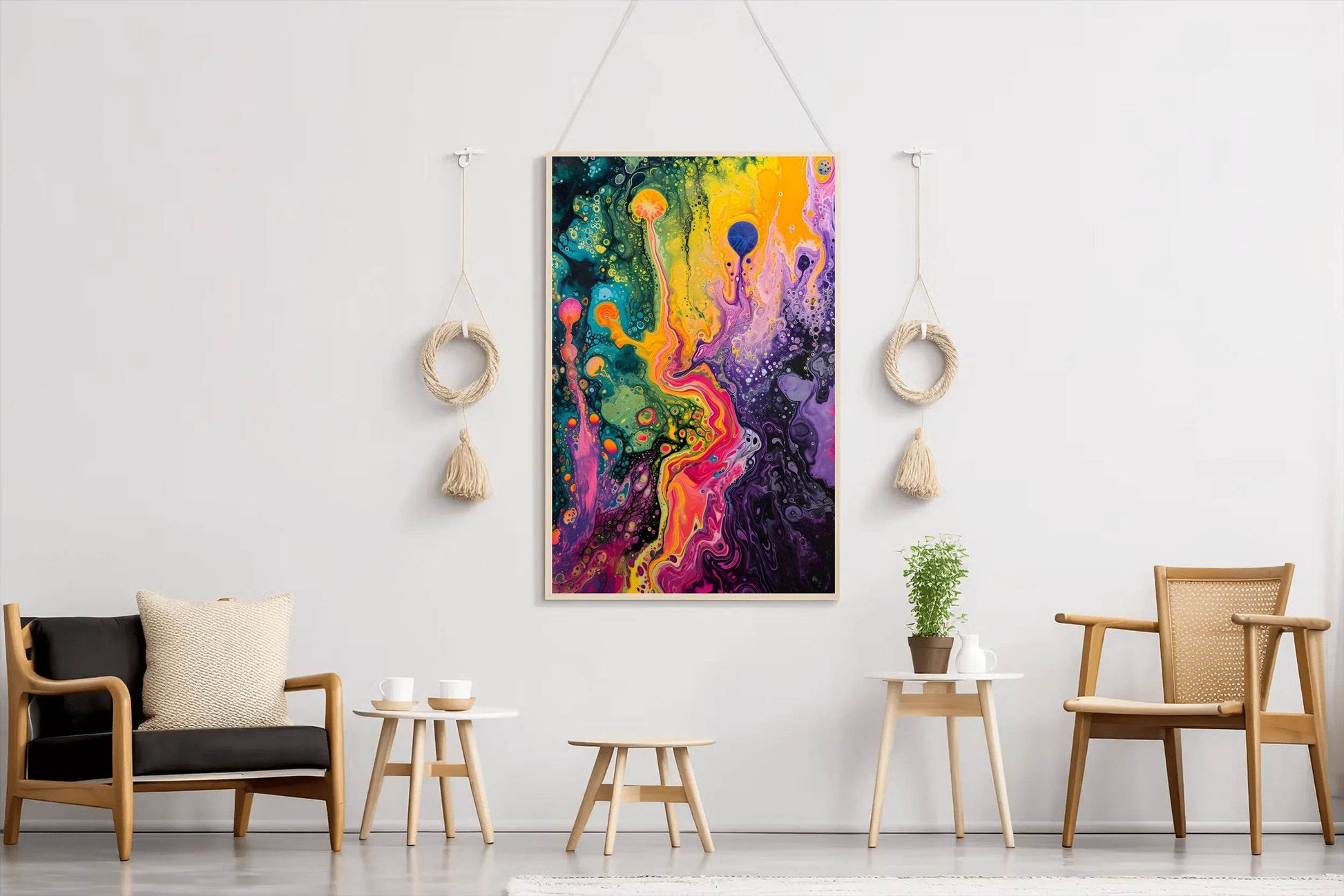 Abstract Psychedelic Dreamscape Wall Art - beink online art store