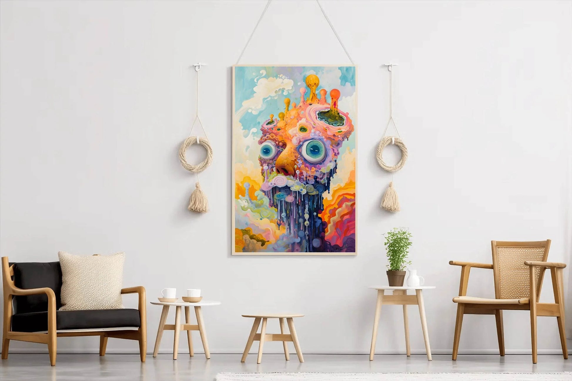 Master Flame Psychedelic Themed Aesthetic Wall Art - beink online art store