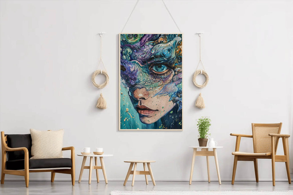 Abstract Generative women Art Wall Art - beink online art store