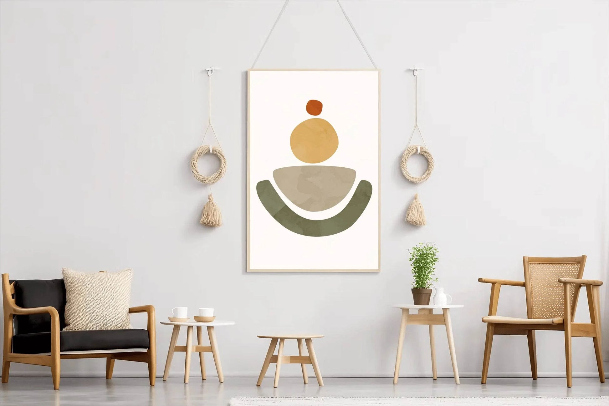 Minimalistic Vector Shape Abstract Wall Art - beink online art store