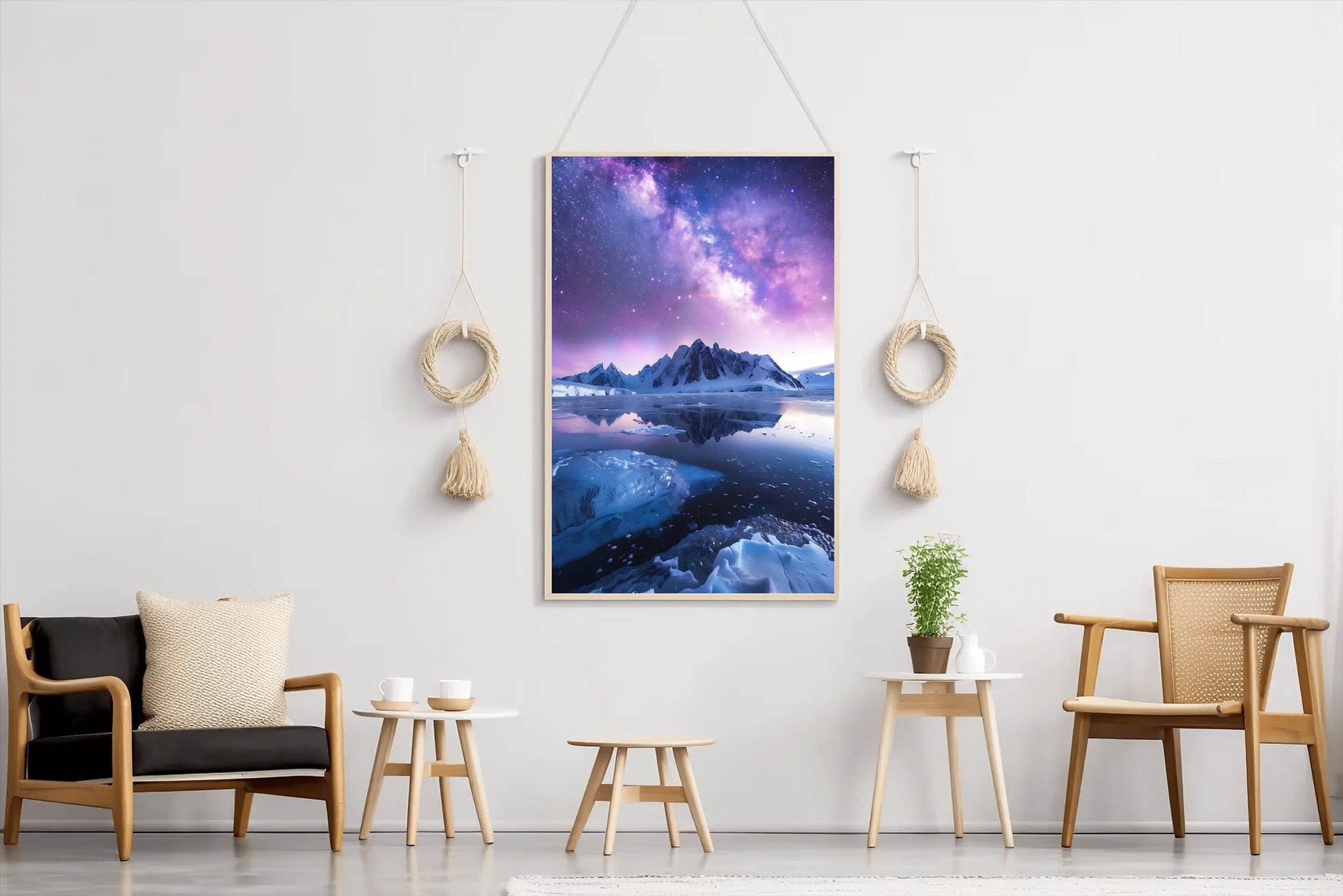 Milky Way Over Arctic Landscape Wall Art - beink online art store