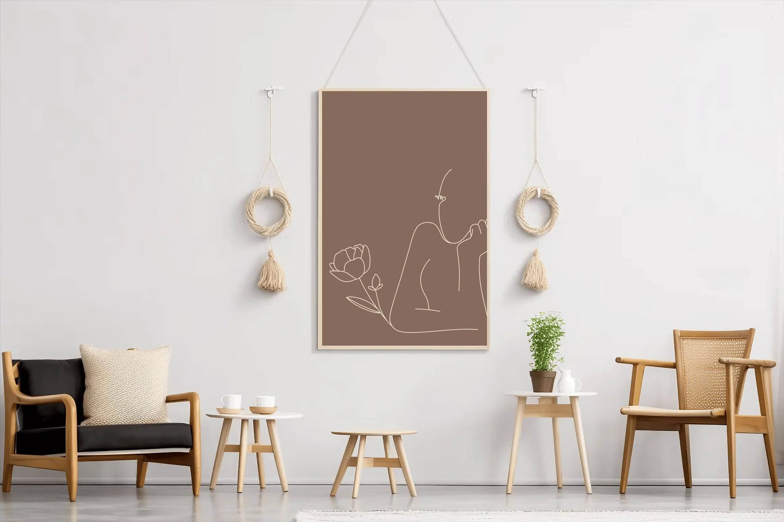 Woman Thinking Wall Art - beink online art store