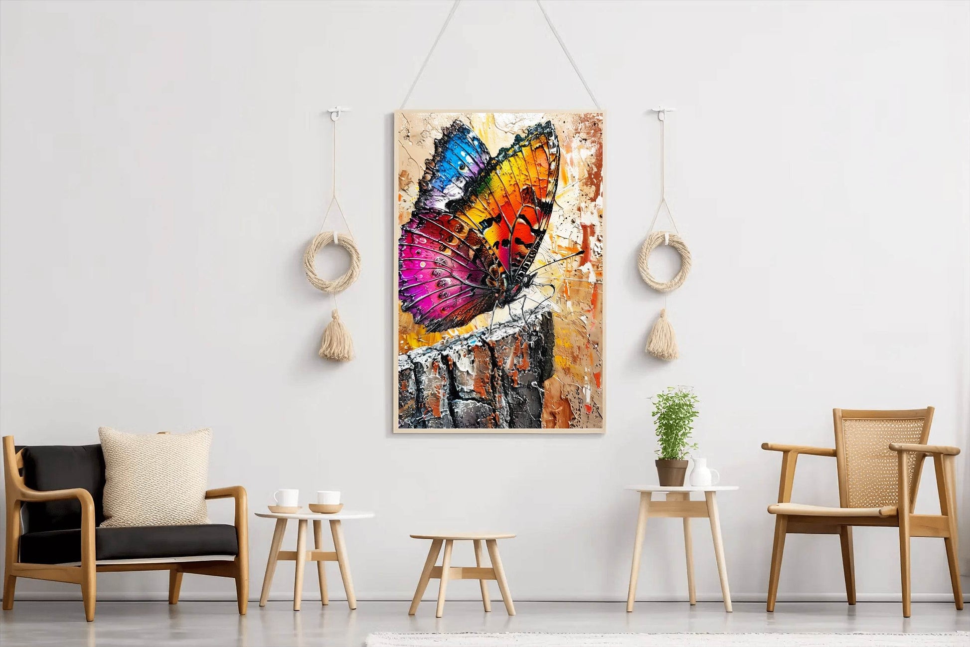 Colorful Butterfly Painting Wall Art - beink online art store