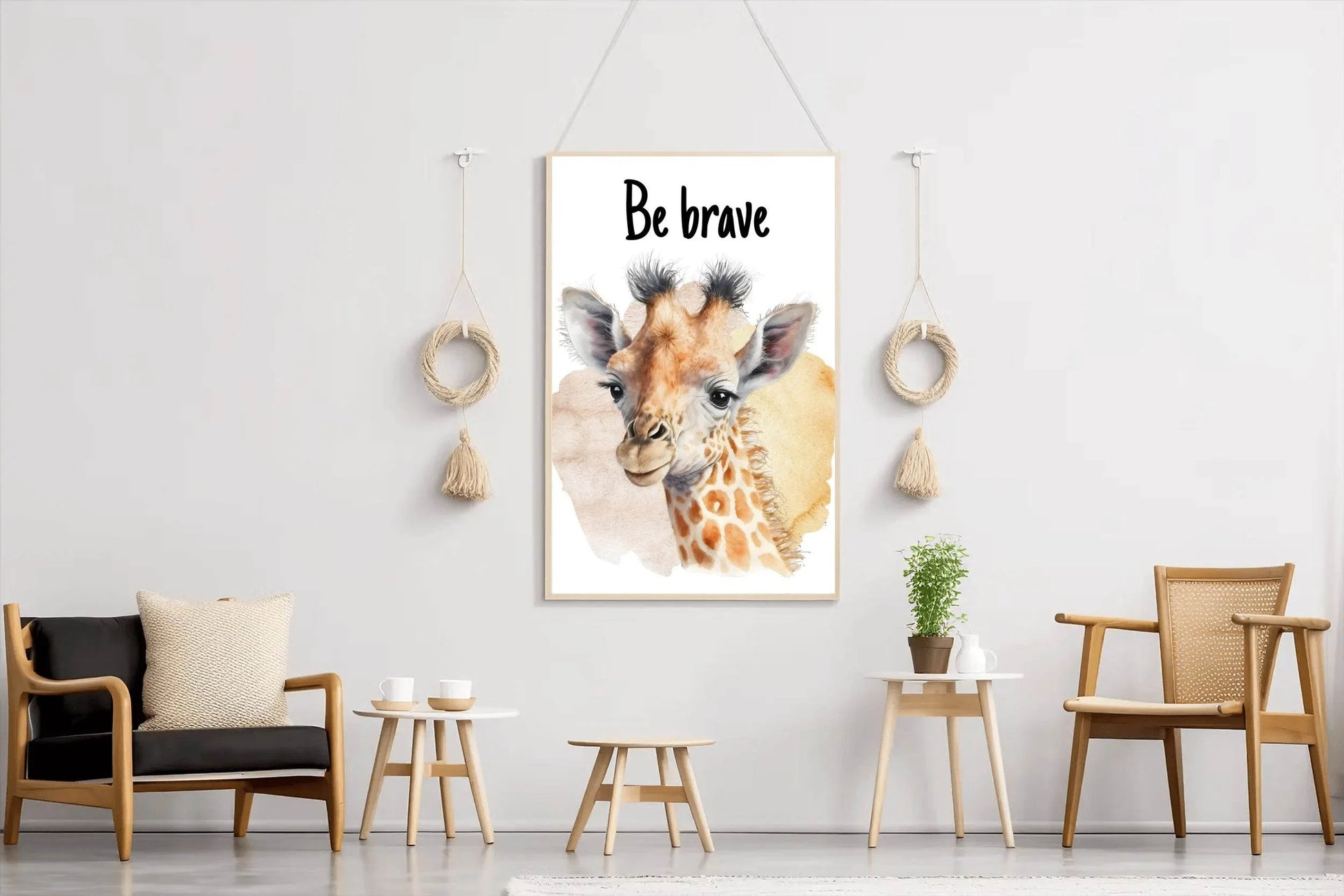 Beautiful Giraffe in Watercolor Style - beink online art store