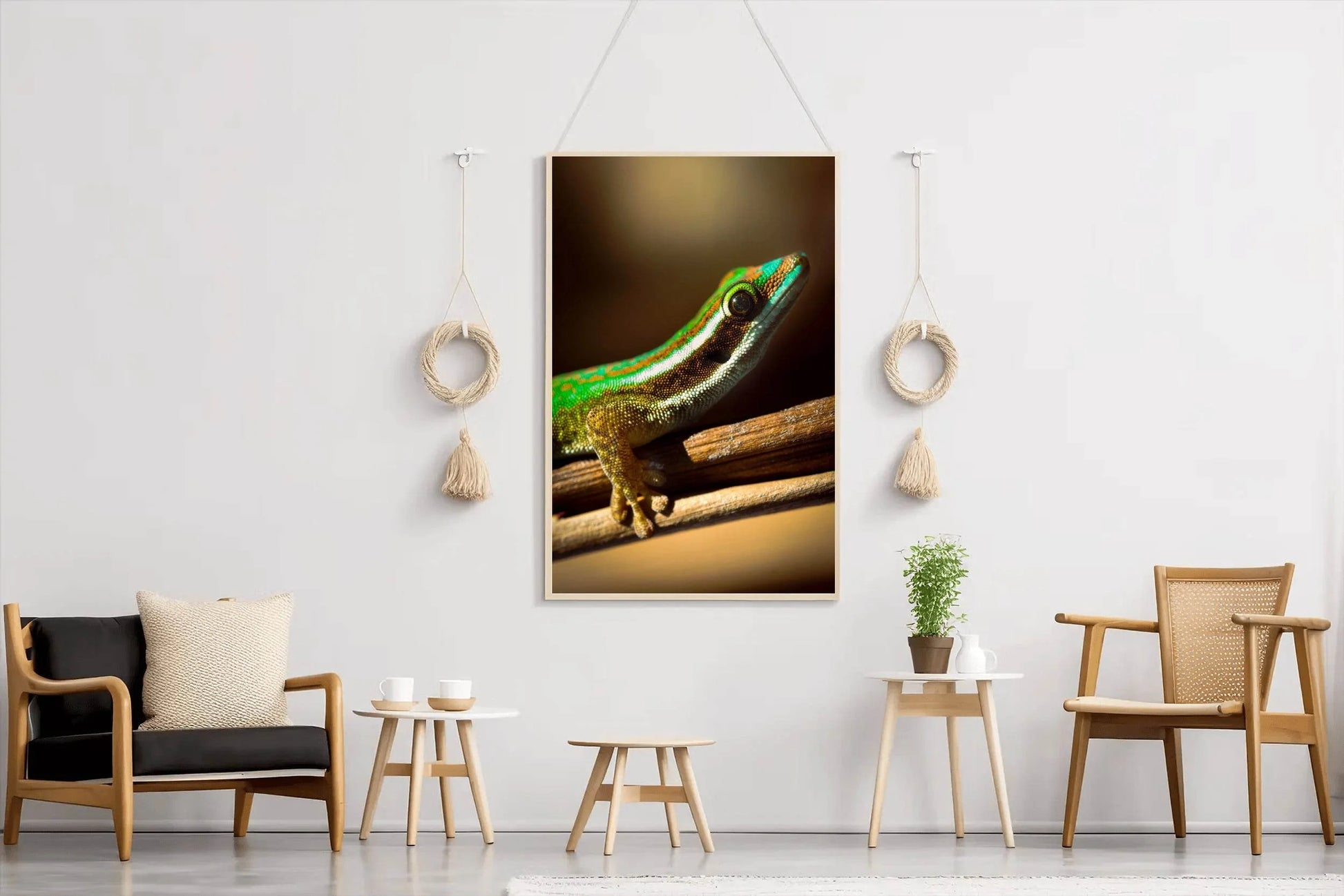 Phelsuma Lineata Reptile Animal Wall Art - beink online art store