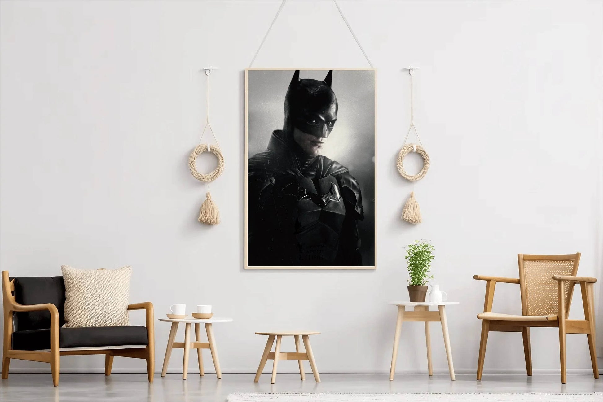 The Batman Black And white Wall Art - beink online art store
