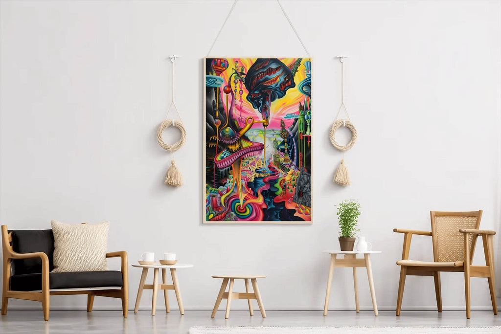 Colorful Fantasy Planet Wall Art - beink online art store