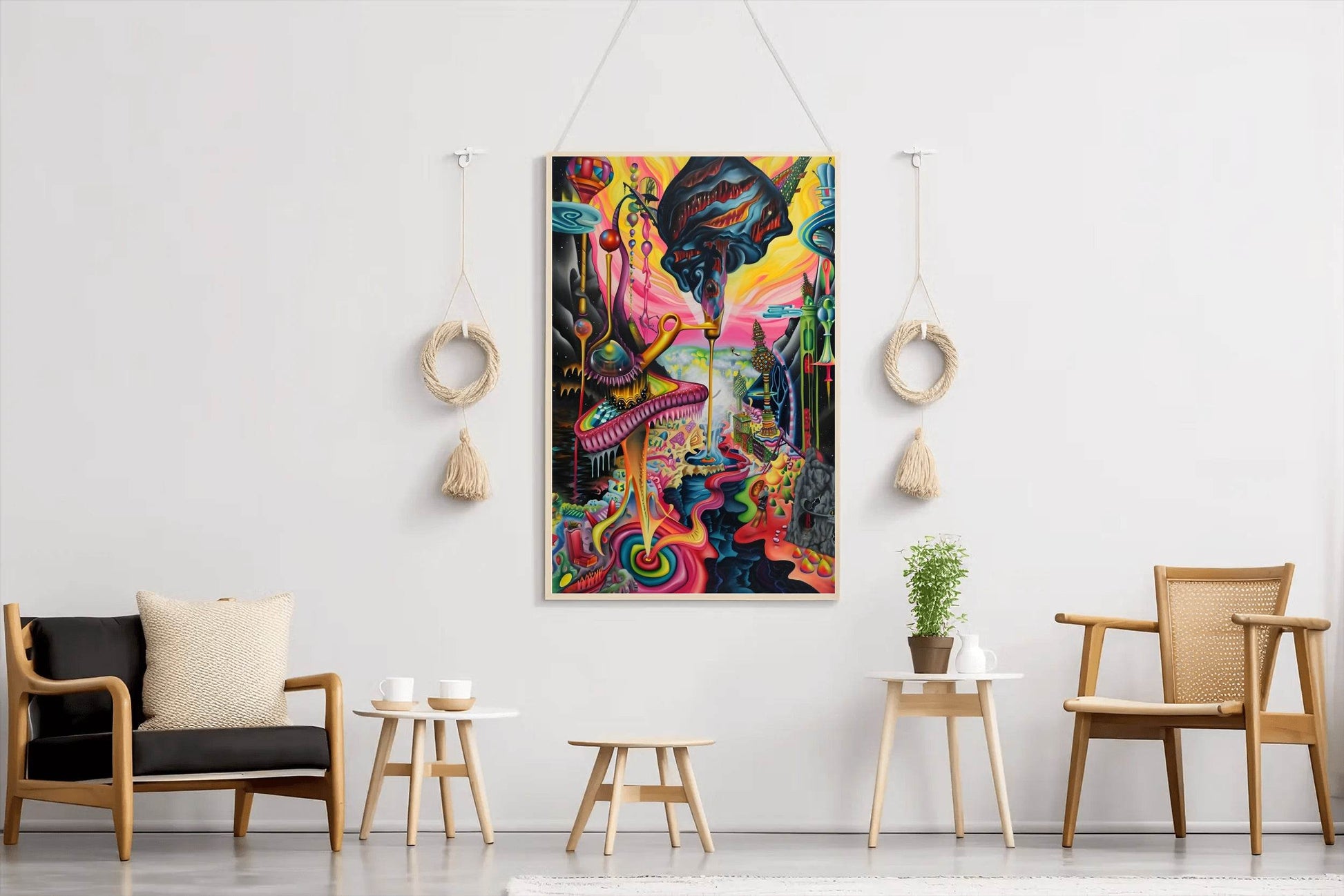 Colorful Fantasy Planet Wall Art - beink online art store