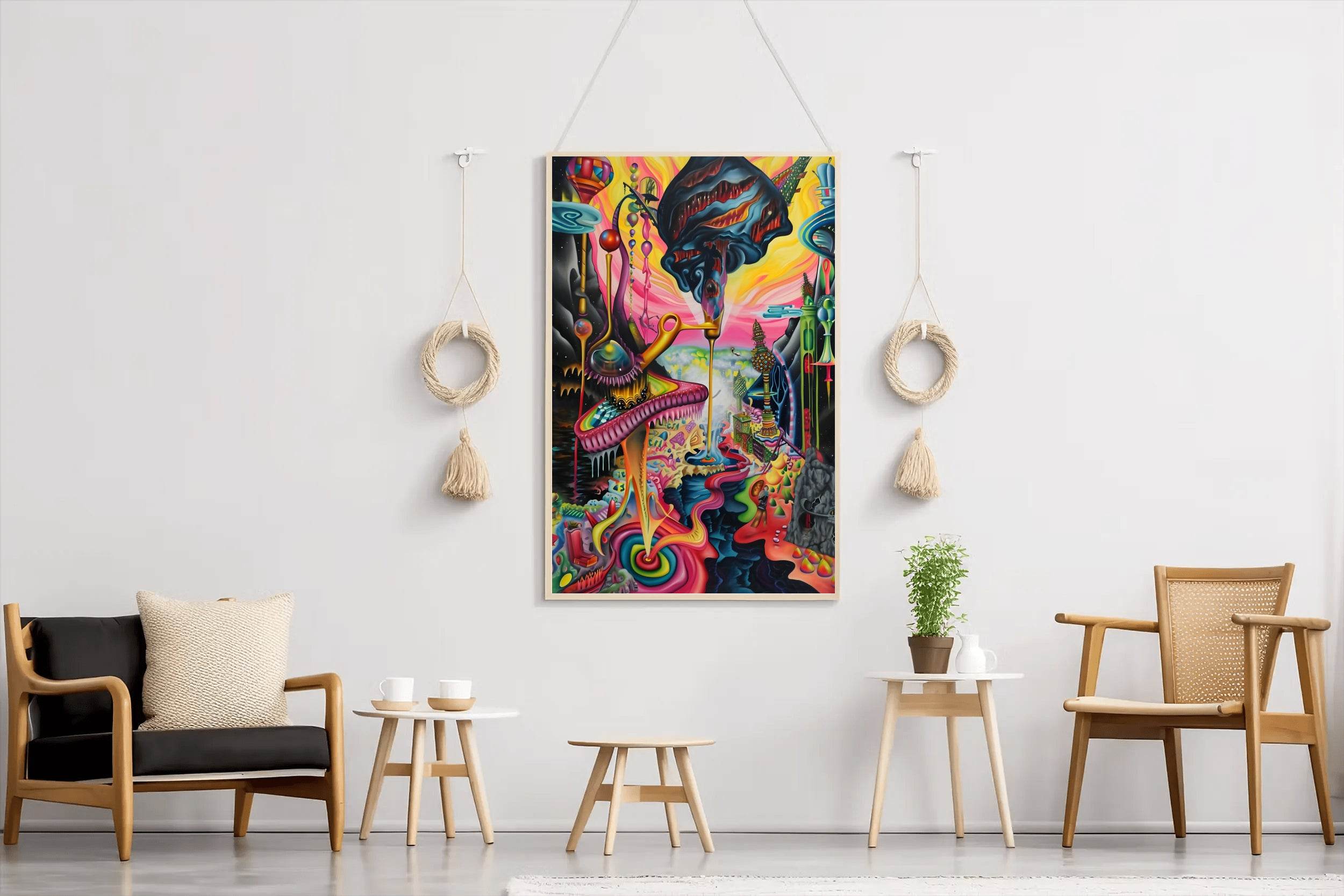 Colorful Fantasy Planet Wall Art - beink online art store