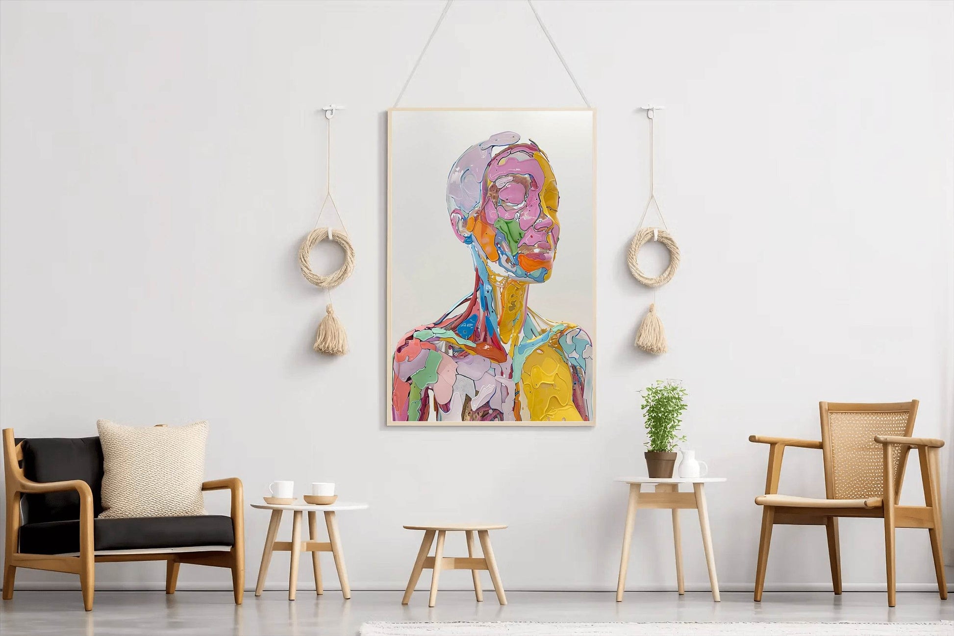 Colorful Anatomy- Oil Paint Women Wall Art - beink online art store