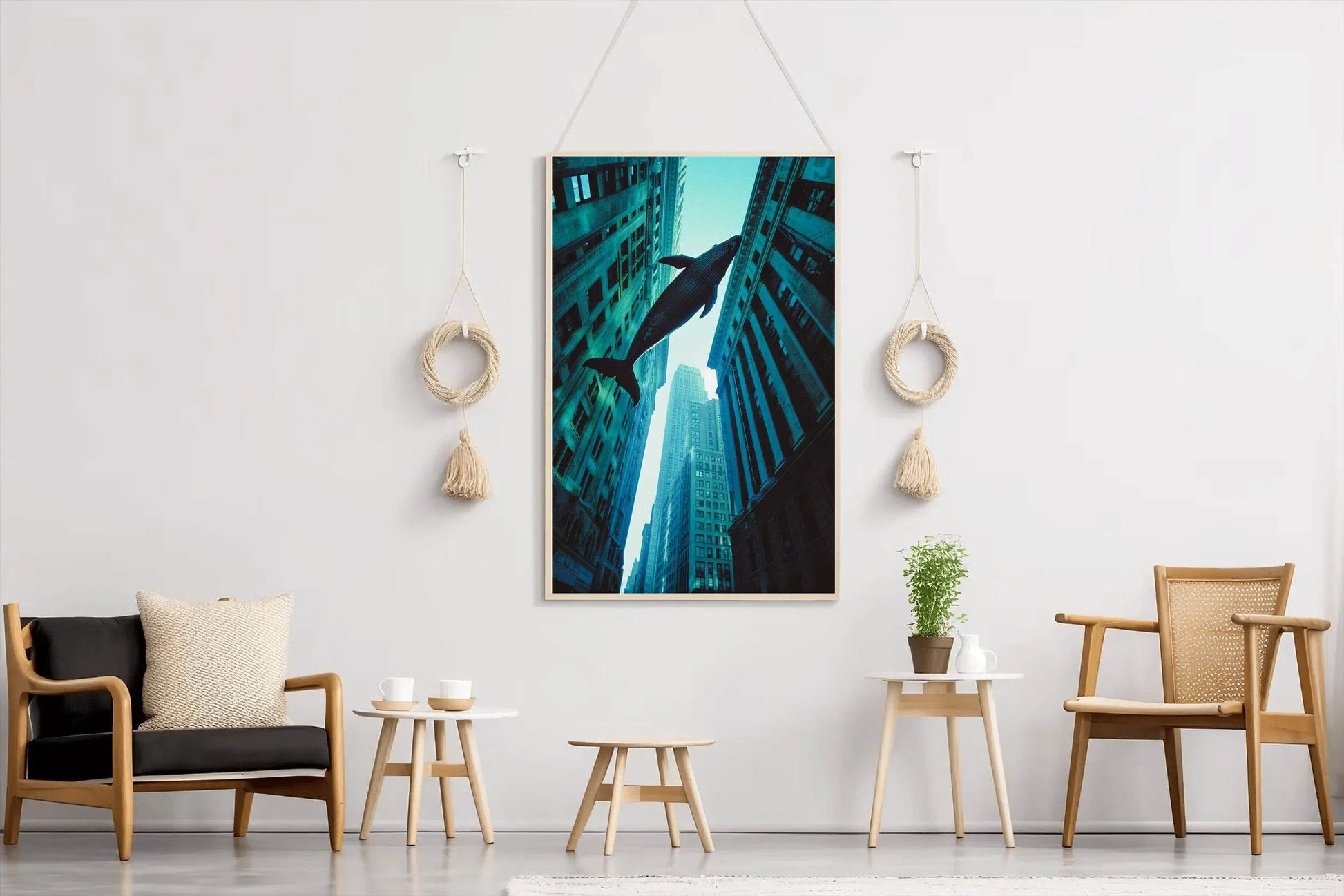 Fantasy Whale in Sky Wall Art - beink online art store