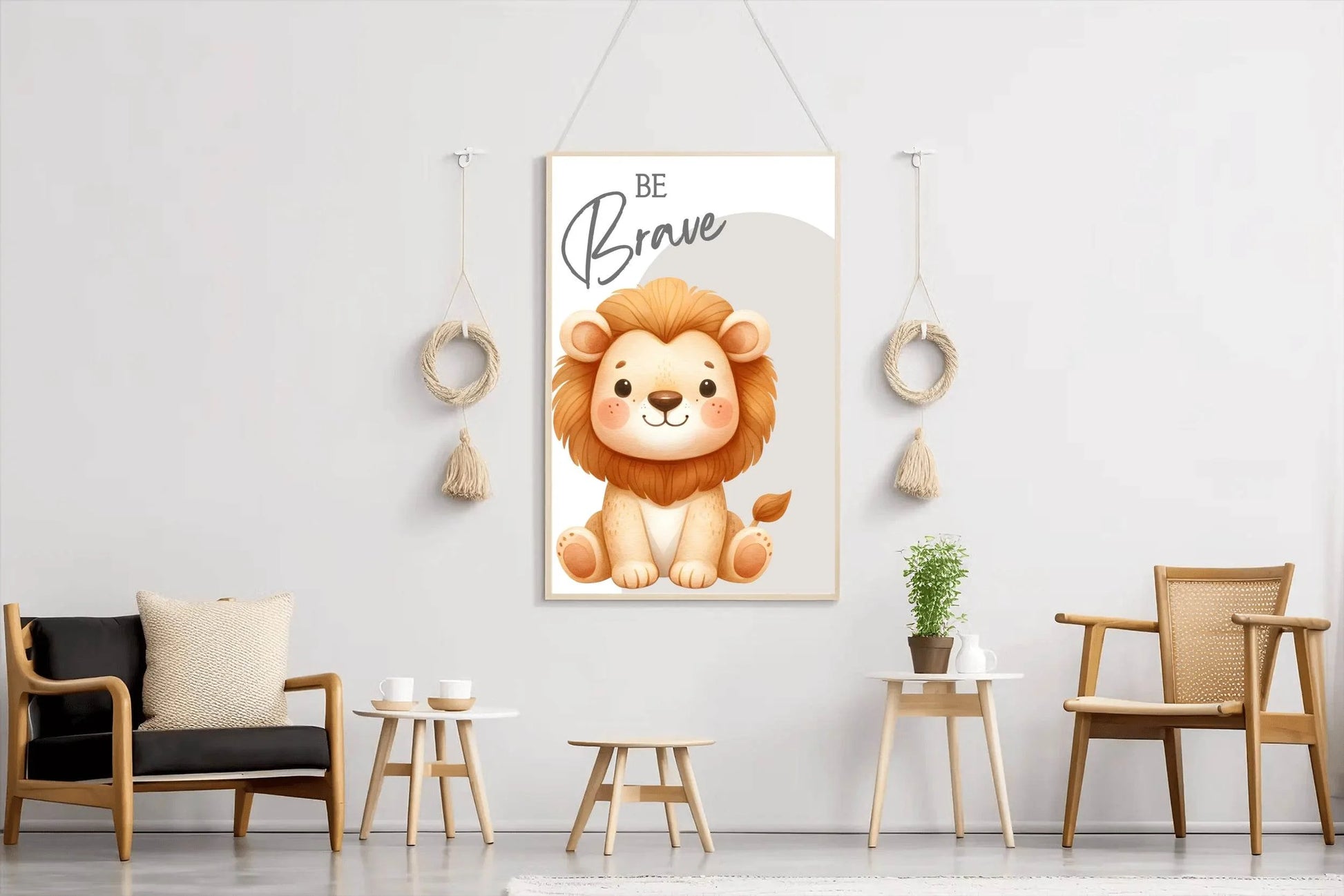 Cartoon Cub Illustration Wall Art - beink online art store