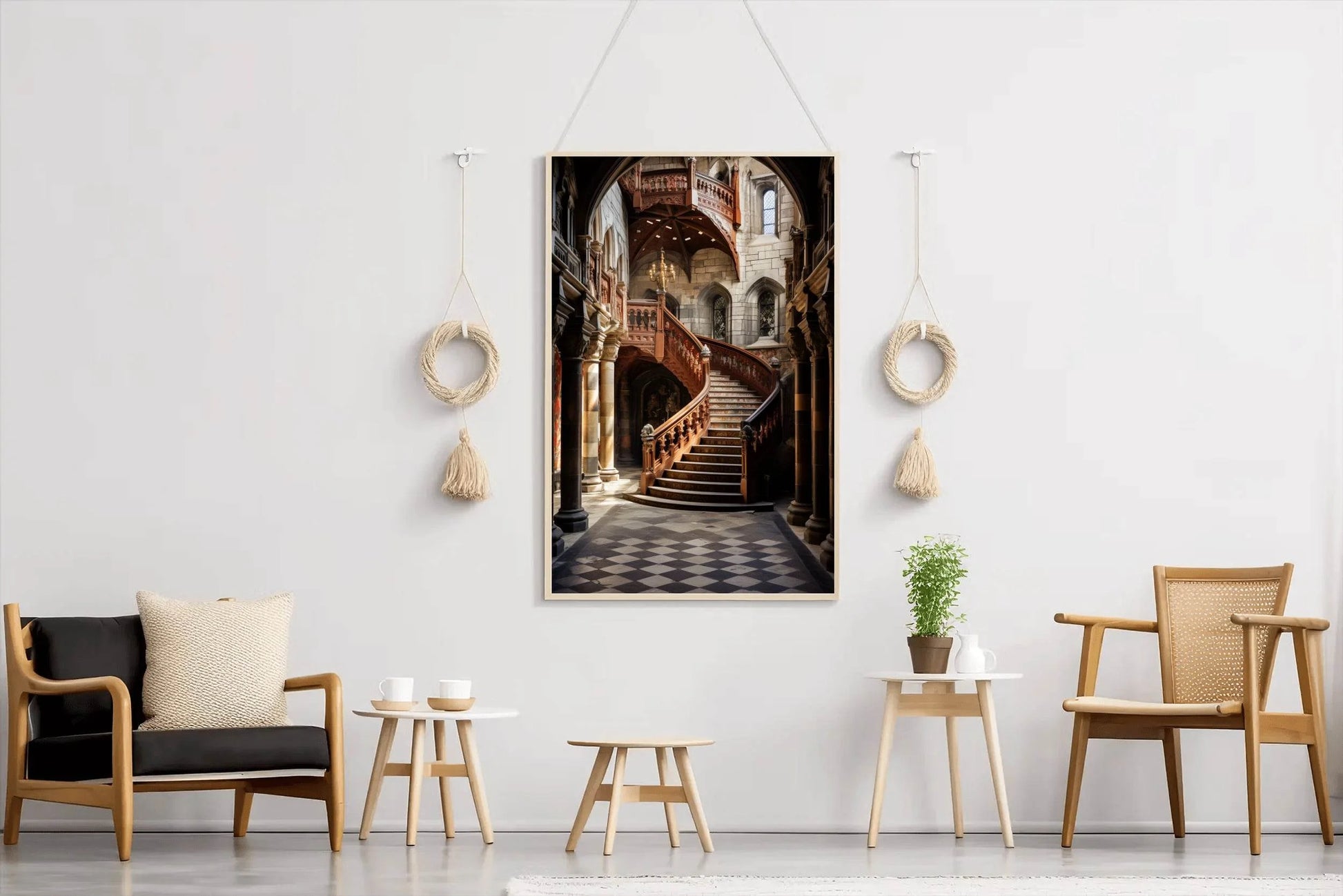 Luxury staircase Wall Art - beink online art store