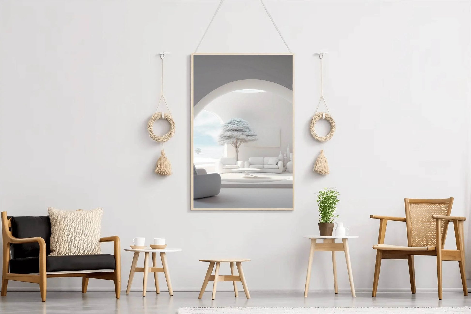 White Luxury Tree Wall Art - beink online art store