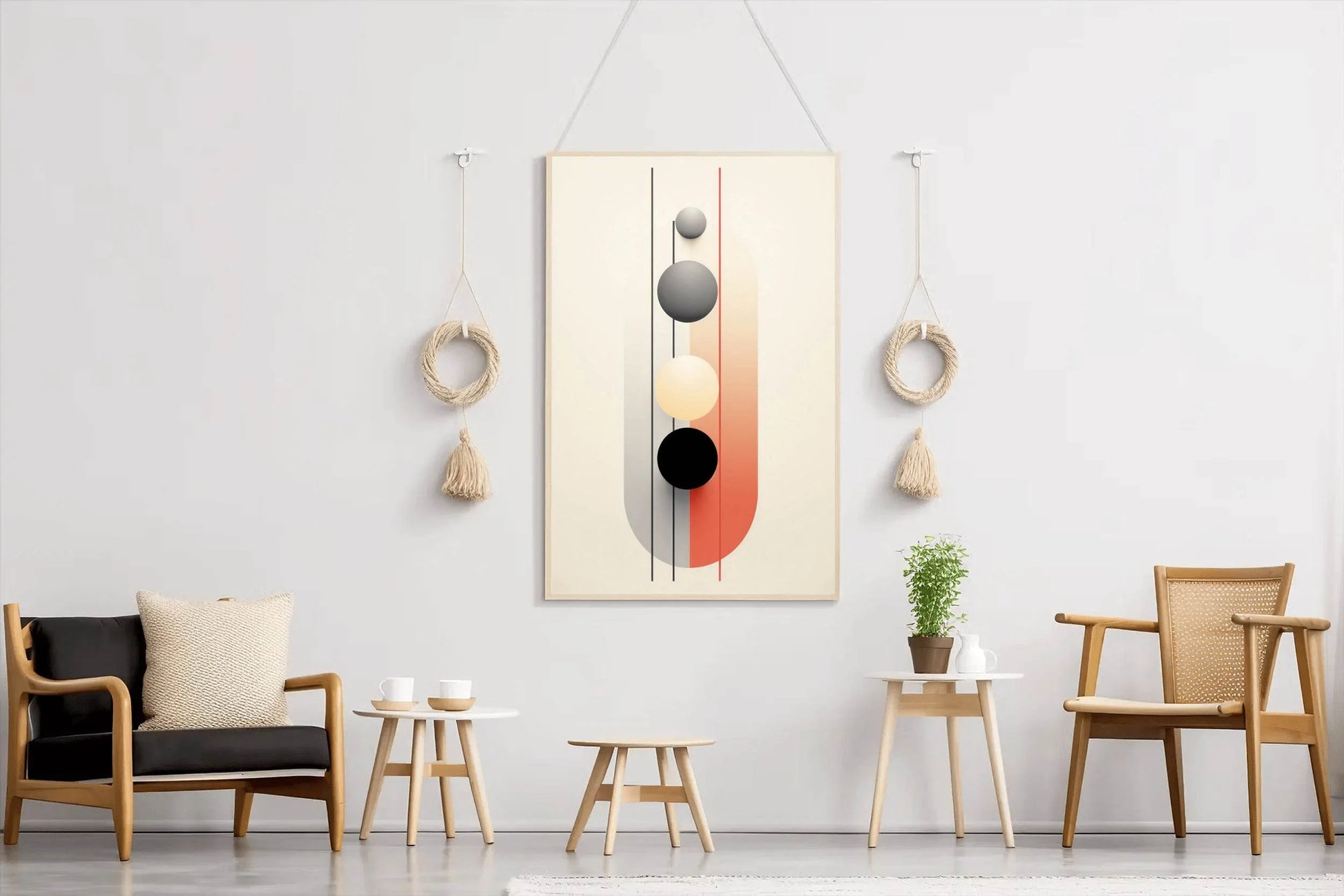 Geometric Shapes Circle Abstract Wall Art - beink online art store