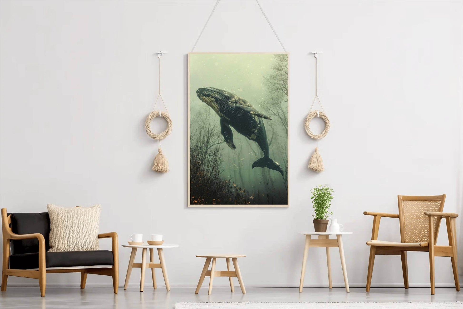 Humpback Whale Animal Wall Art - beink online art store