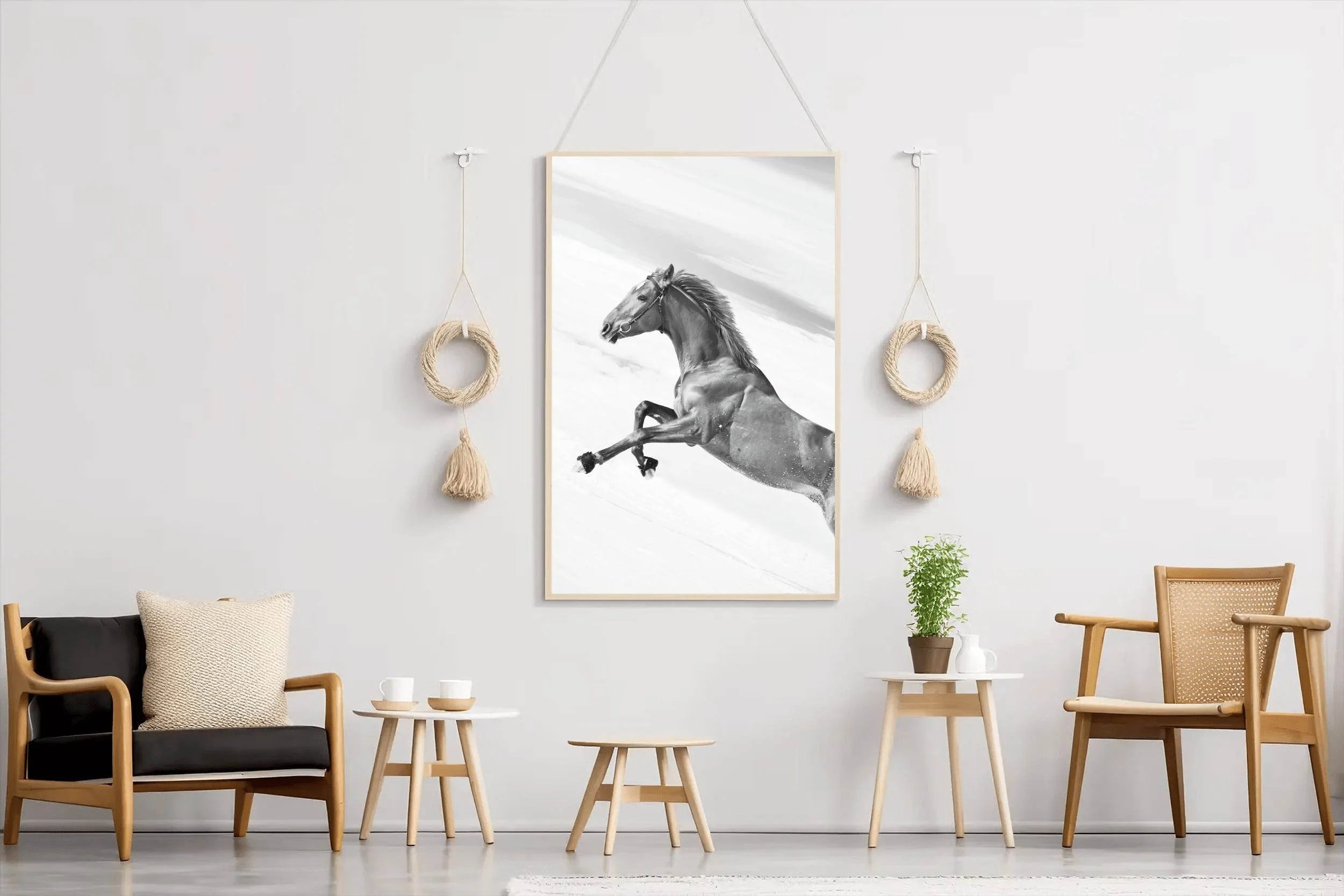 Sorrel Horse Black & White Wall Art - beink online art store