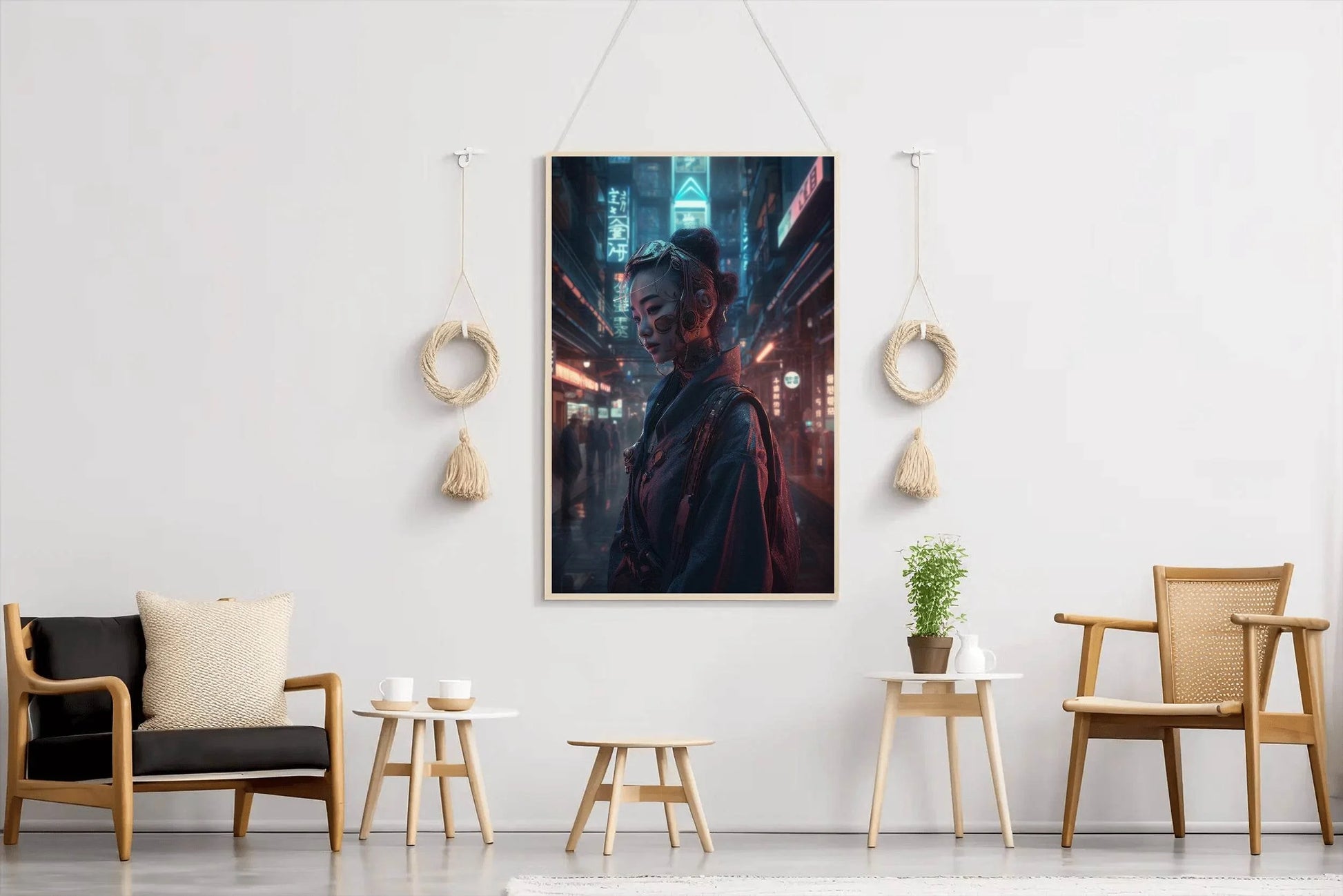 Gril Cyberpunk Citizen Wall Art - beink online art store