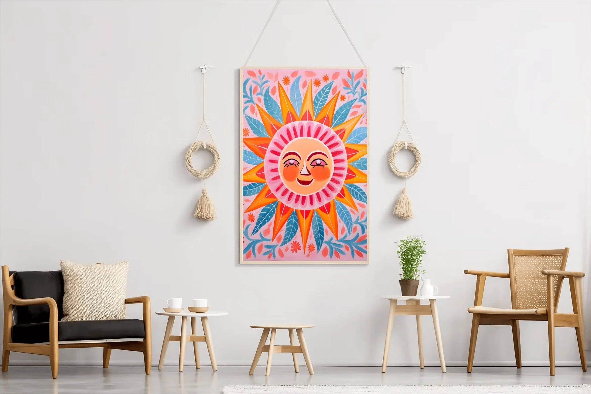 Mystical Smiling Sun Wall Art - beink online art store