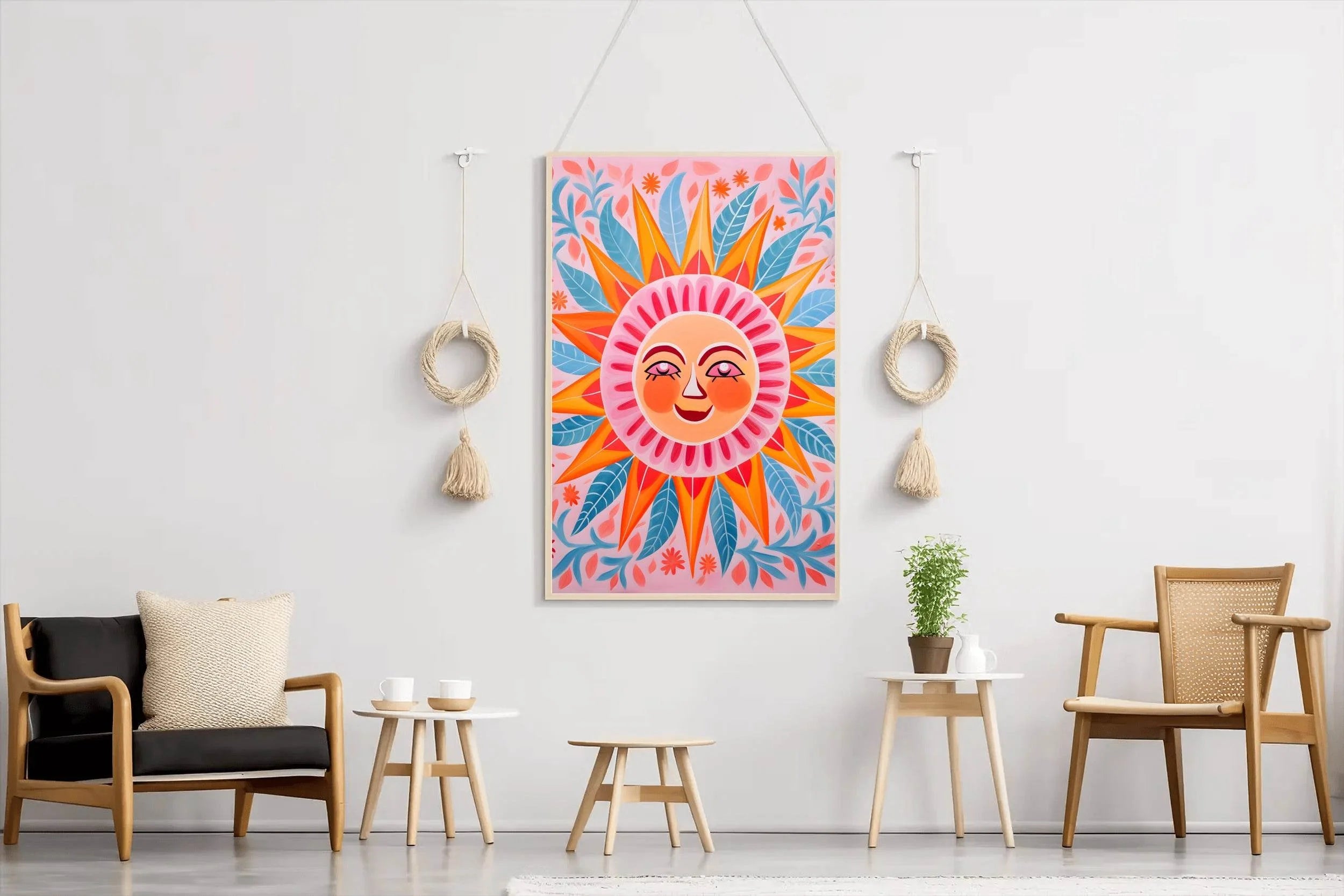 Mystical Smiling Sun Wall Art - beink online art store
