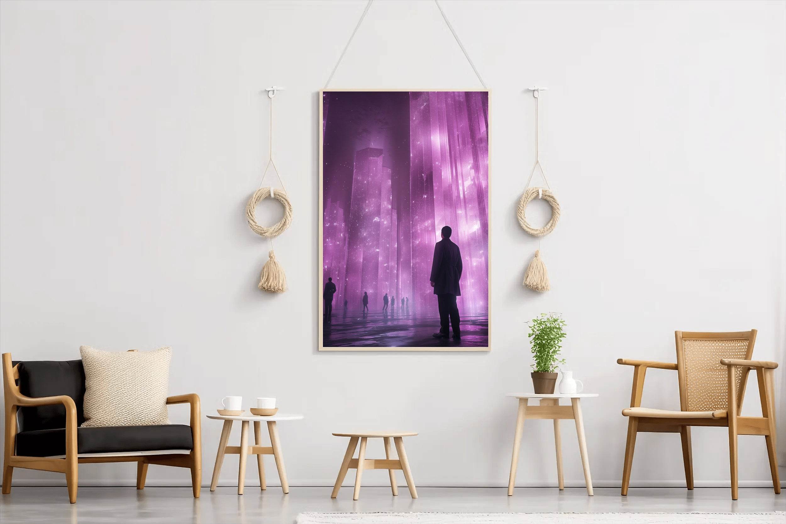 Bright Pink Wall Art - beink online art store