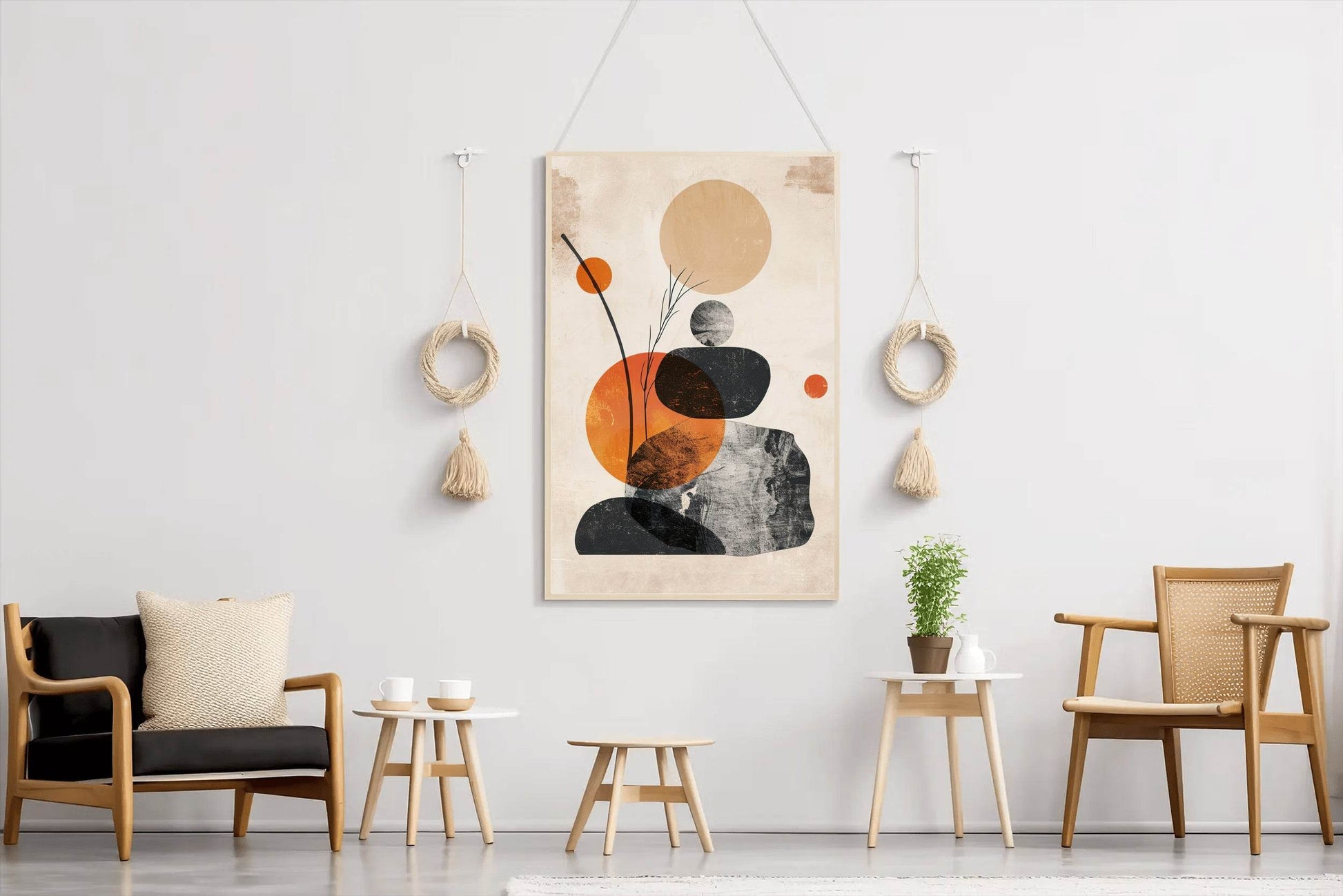 Boho Shapes Abstract Wall Art - beink online art store