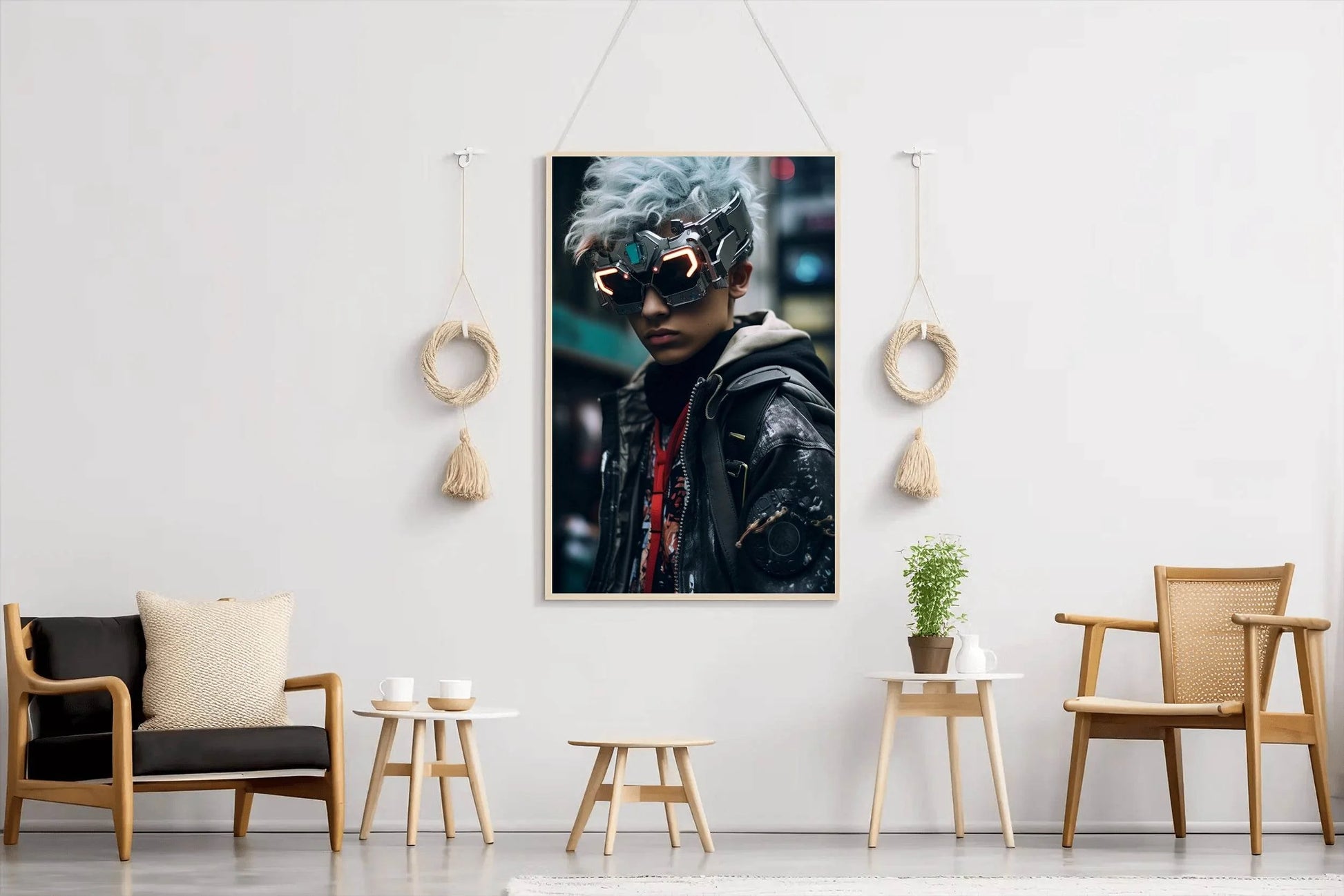 Avatar Boy Cyberpunk Wall Art - beink online art store