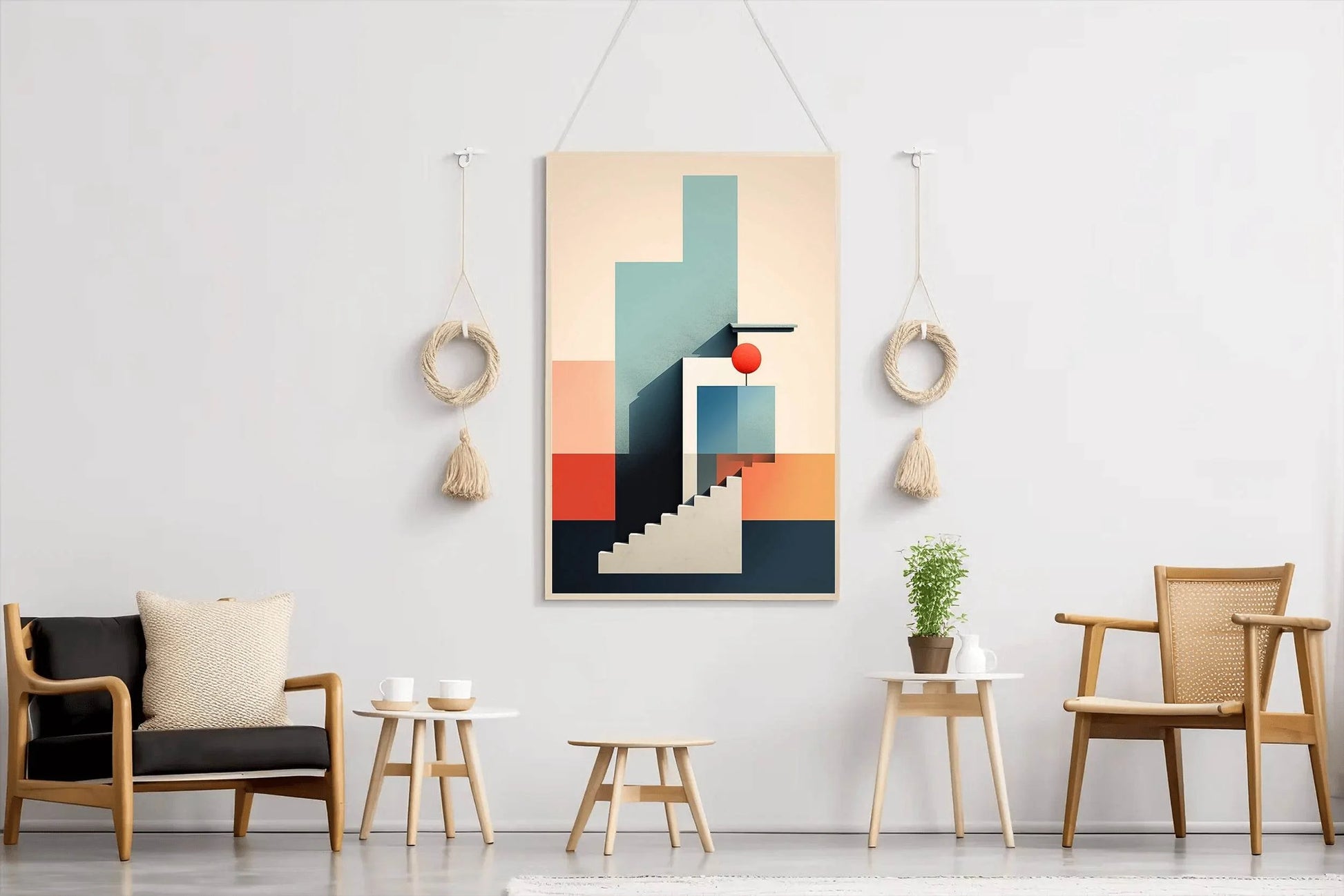 Creative Shape Background Abstract Wall Art - beink online art store