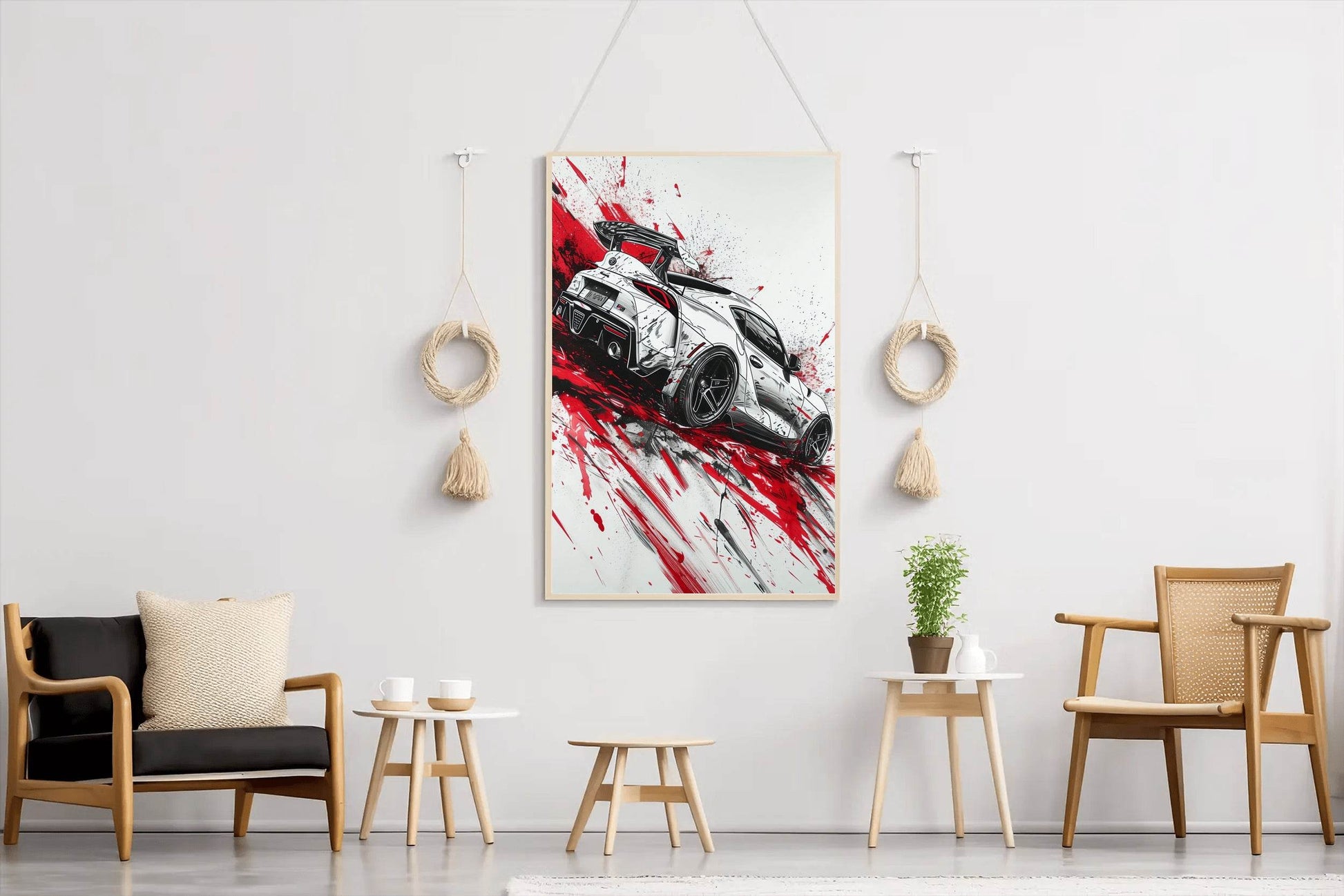Drift Toyota GR Supra Wall Art - beink online art store