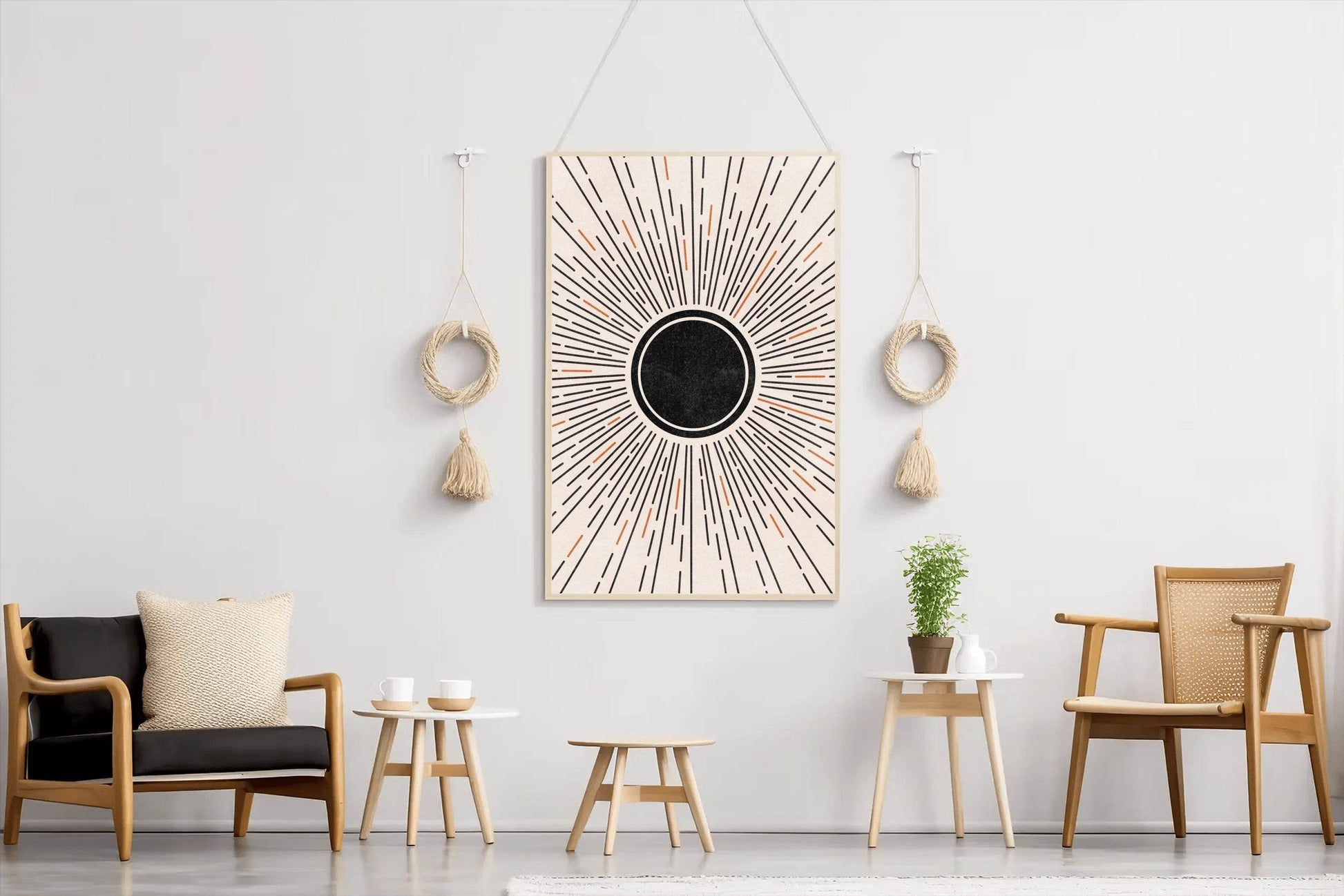Painting The Colored Rays of The Sun Wall Art - beink online art store