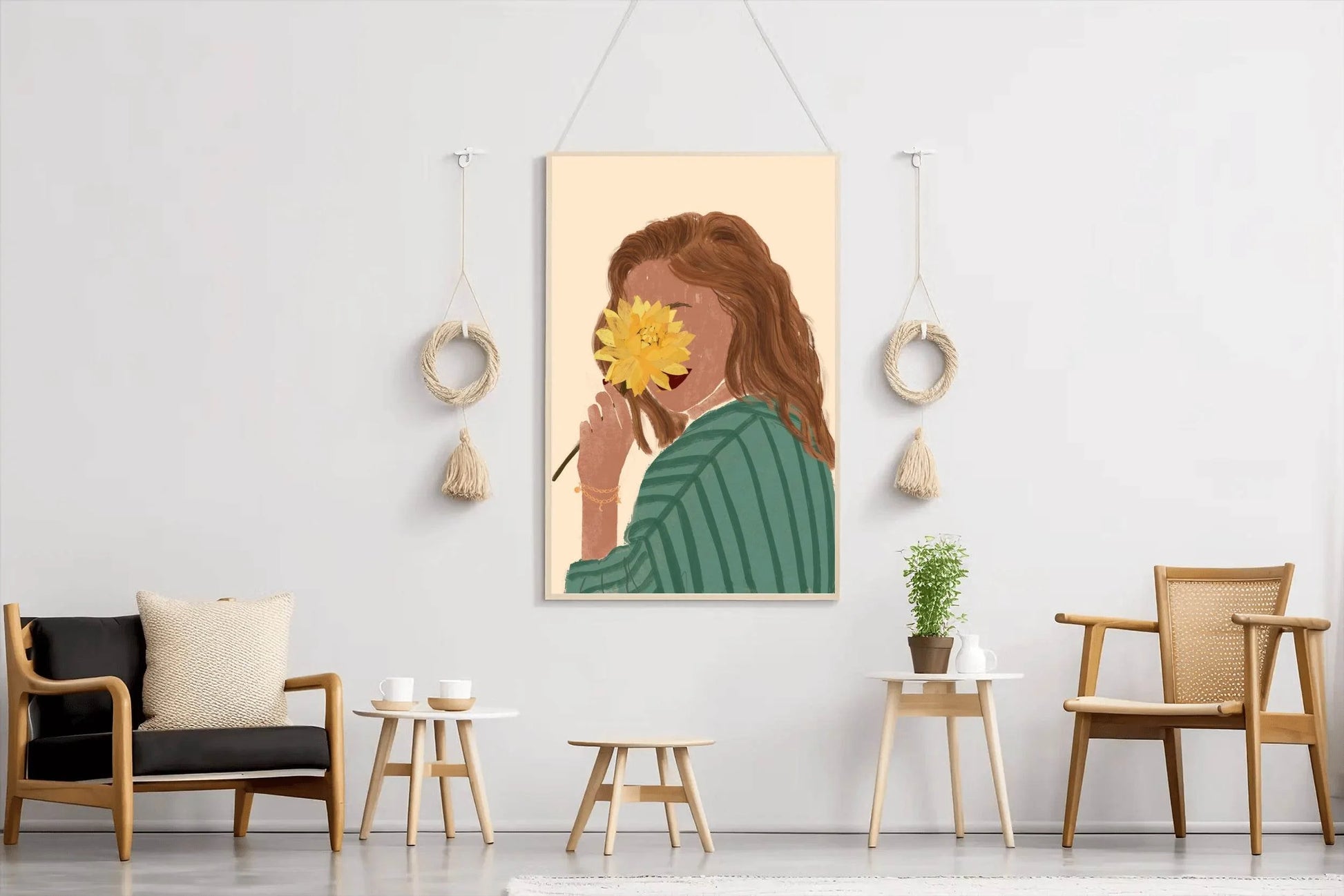 Place The Chrysanthemum on Her Face Wall Art - beink online art store